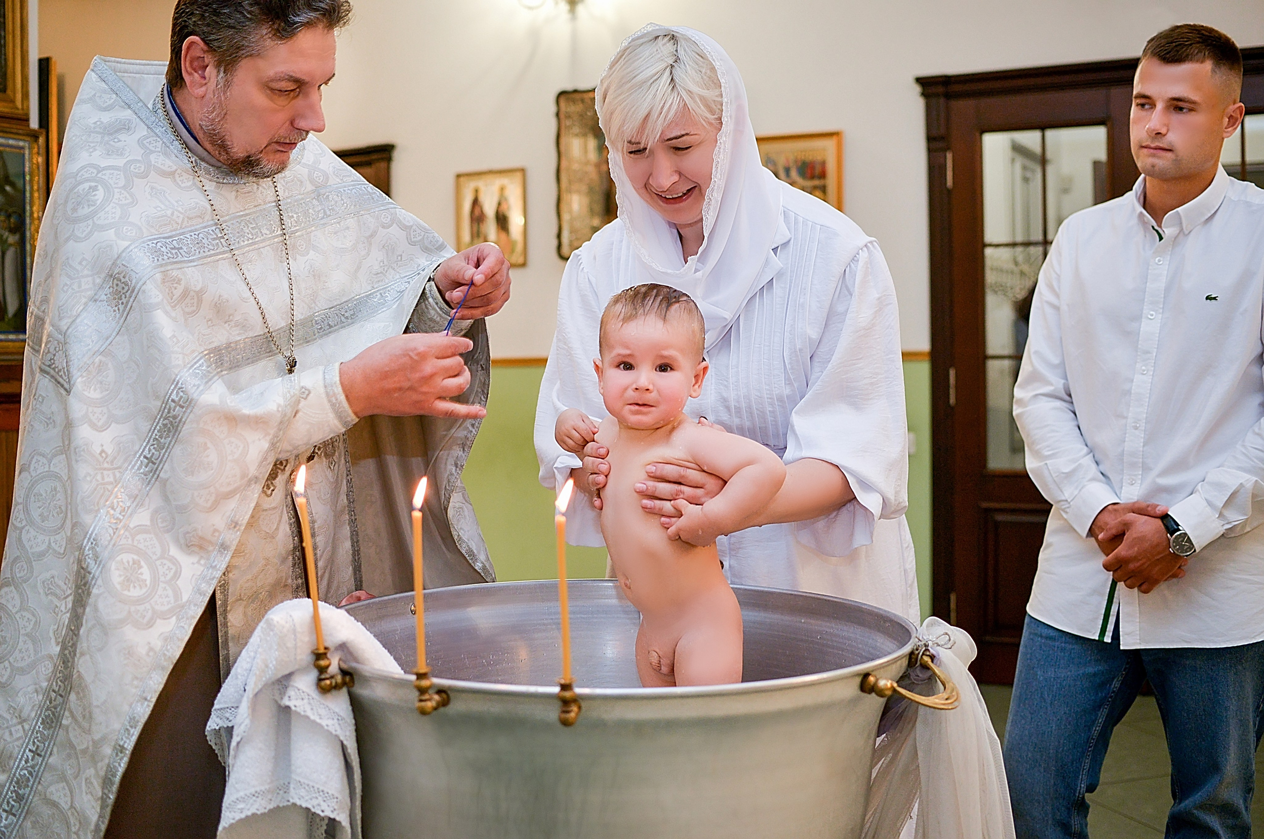 Крещение в Краснодаре. Фотограф новорожденных Краснодар Малышенко Надежда