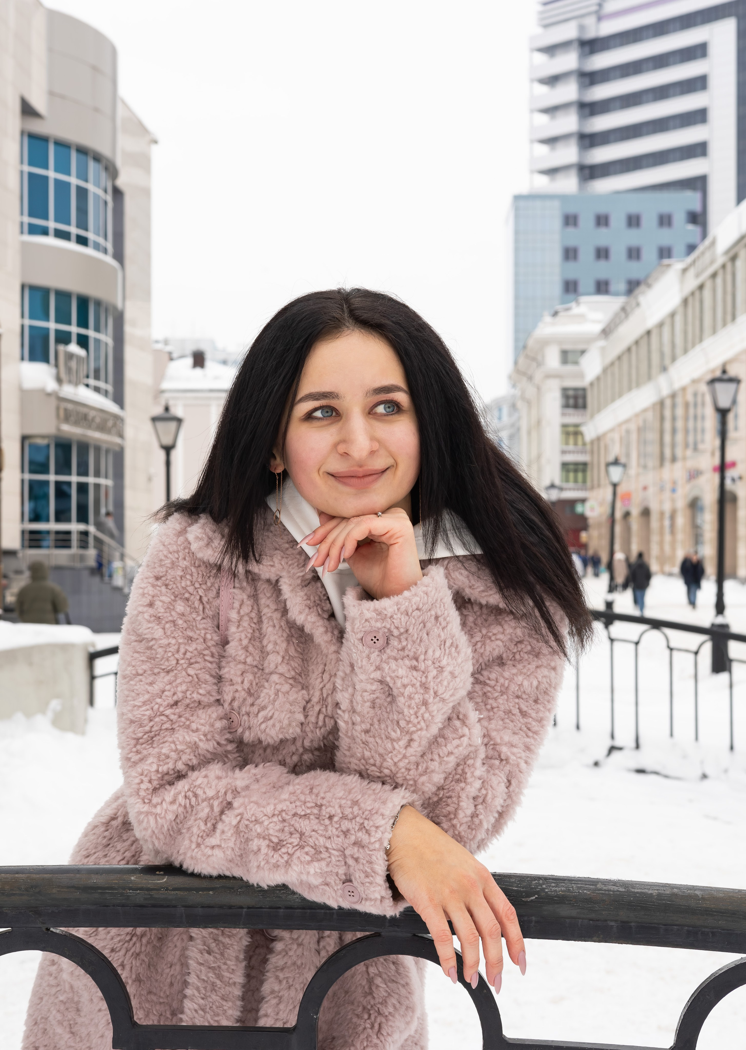 Лиля. Зимняя прогулка в Центре Казани. Портретный фотограф Панферова Регина г. Санкт-Петербург, г. Казань