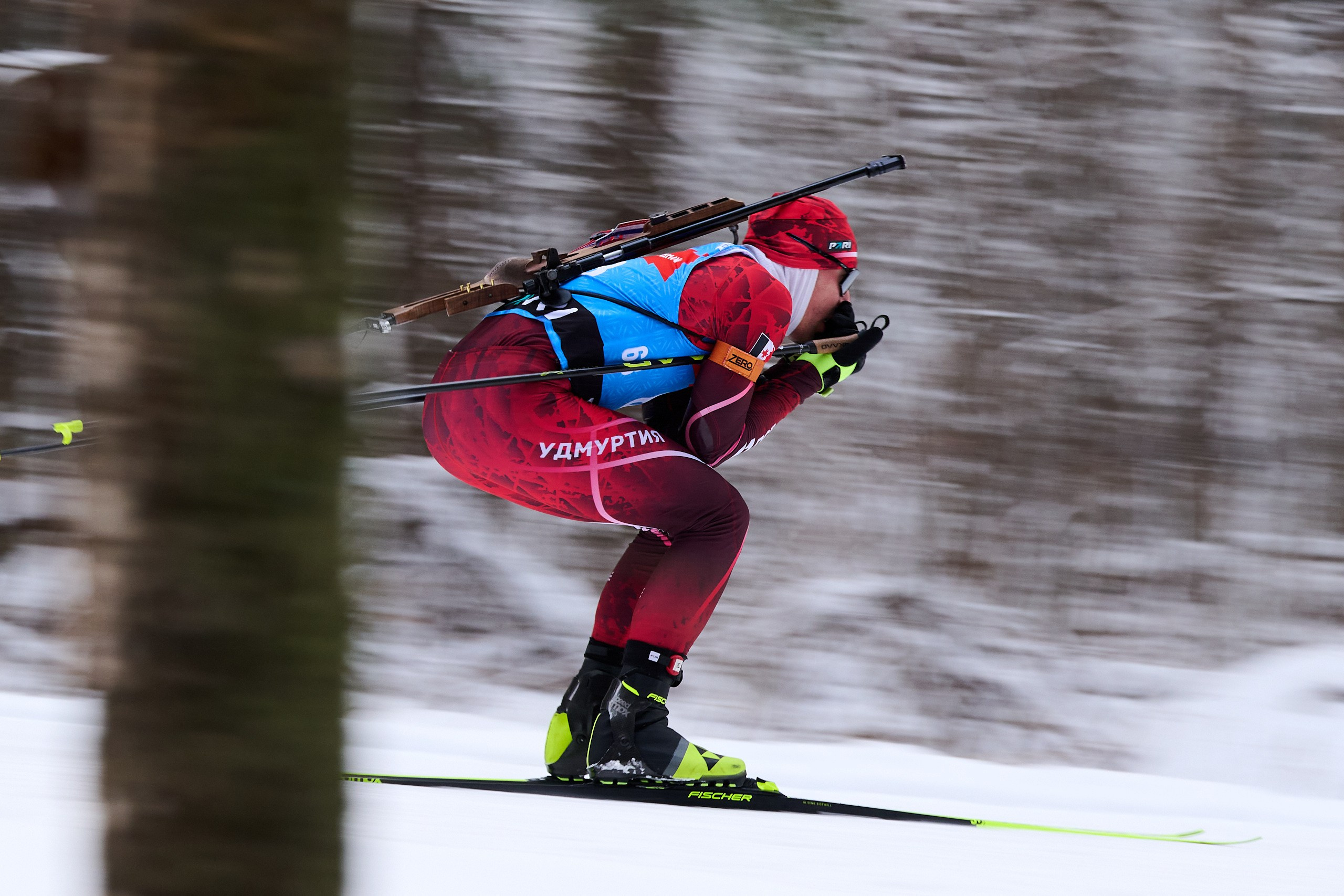 Биатлон. Чемпионат России — 2024/2025, 3-й этап, Ижевск. Спринт. Мужчины. Спортивный репортажный фотограф в Ижевске Сергей Мерзляков