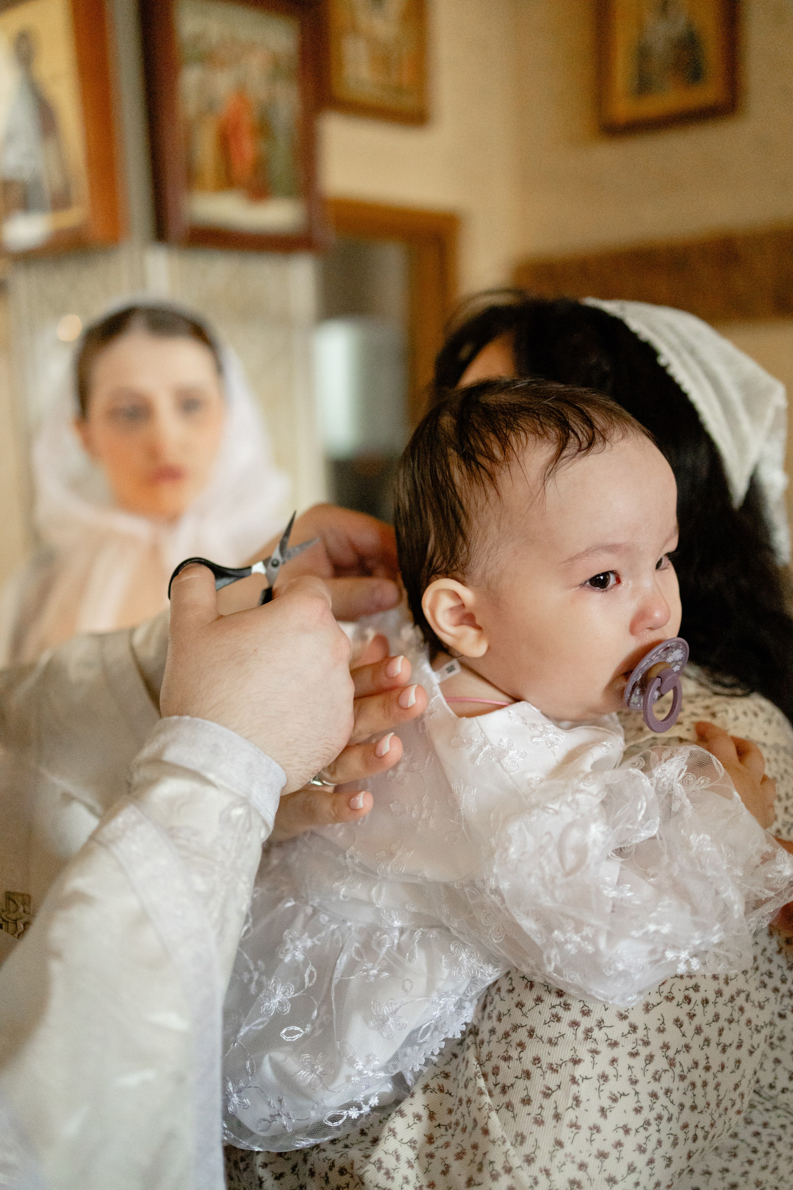 Таинство Крещения Мишель. Фотограф новорождённых Newborn Москва