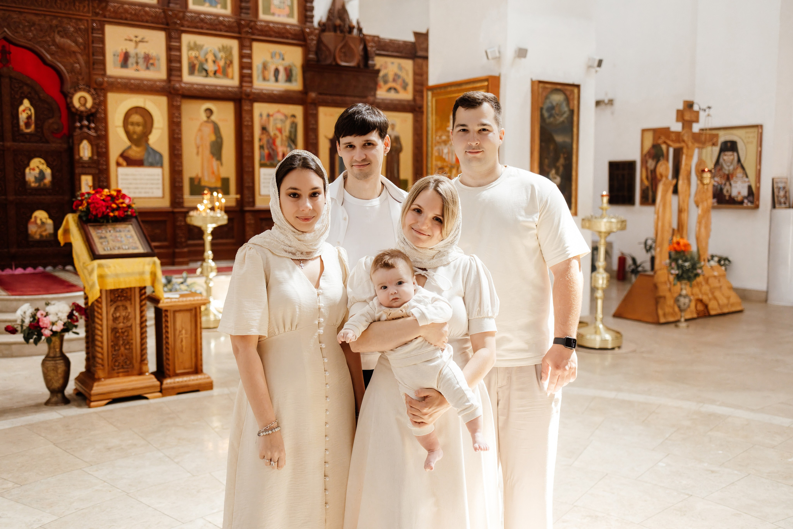 Таинство Крещения Саши. Фотограф новорождённых Newborn Москва