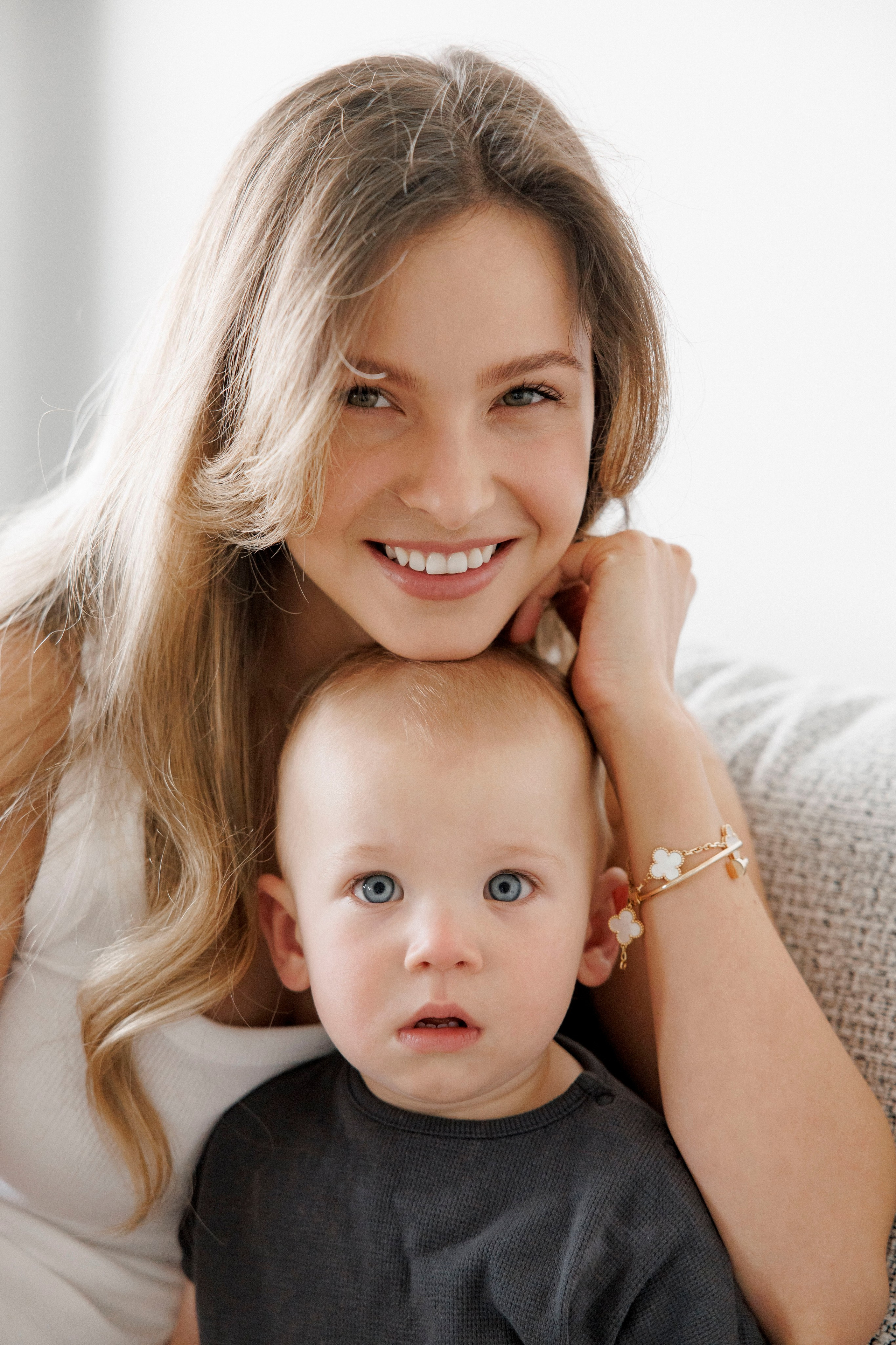 One year old at home. Wedding and family photographer
