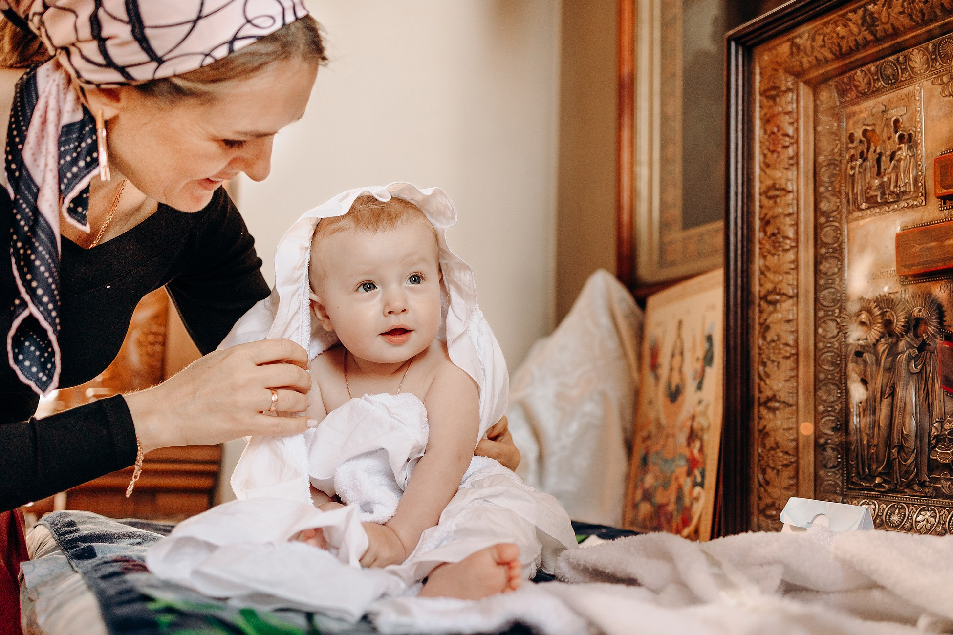 Крещение в Соловцовке. Семейный фотограф в Пензе Мария Левина
