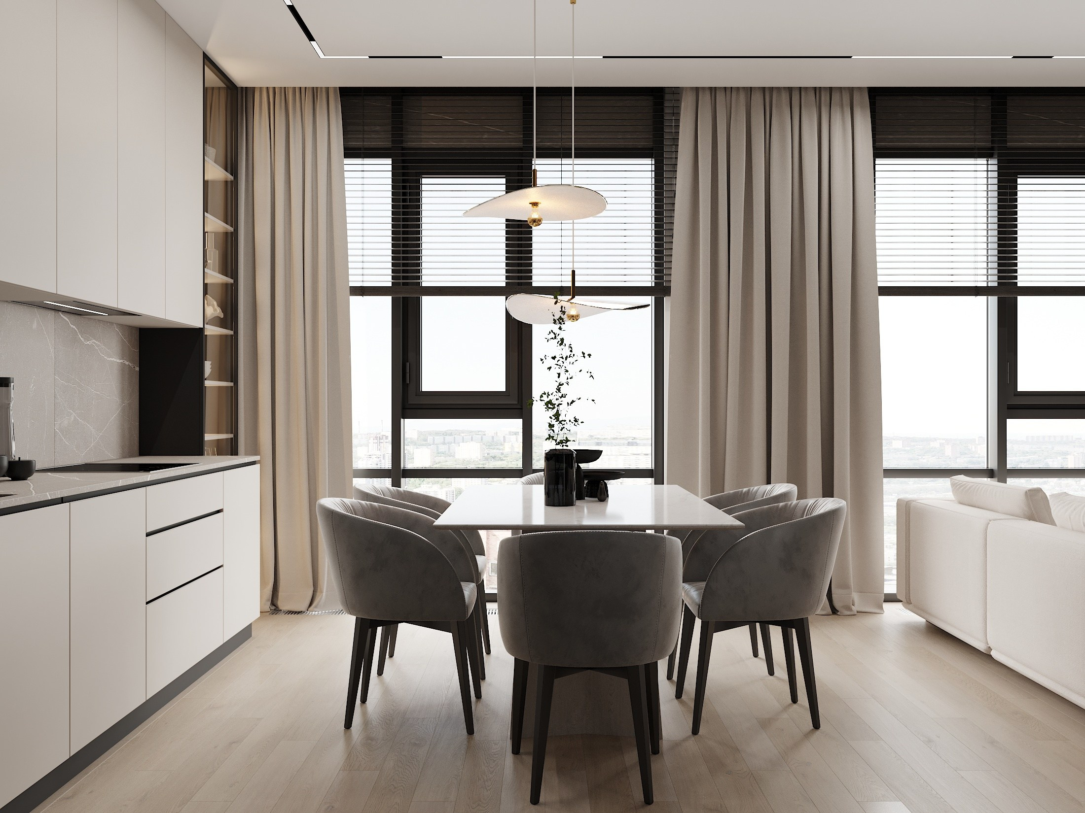 ЖК Новатория 112.5 кв.м. Дизайнер интерьера и 3D визуализатор Ванчугова Ольга