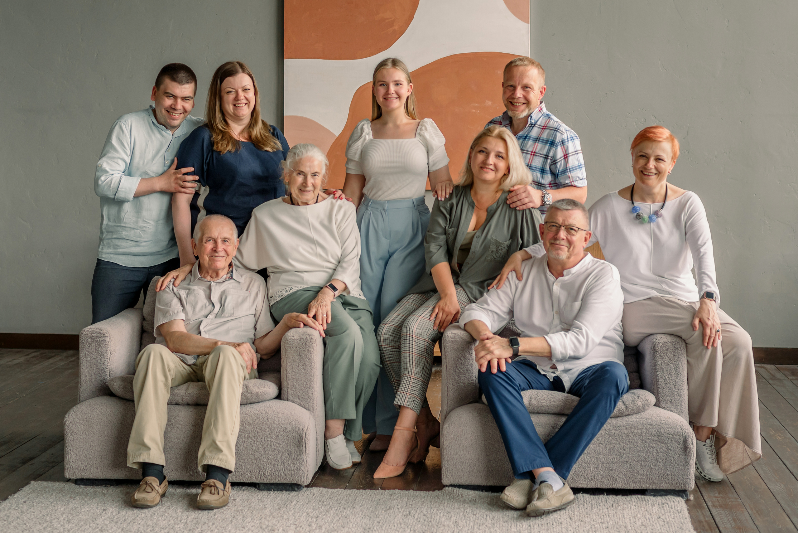 Фотосессия Большой Семьи. Фотограф Юлия Кондратьева