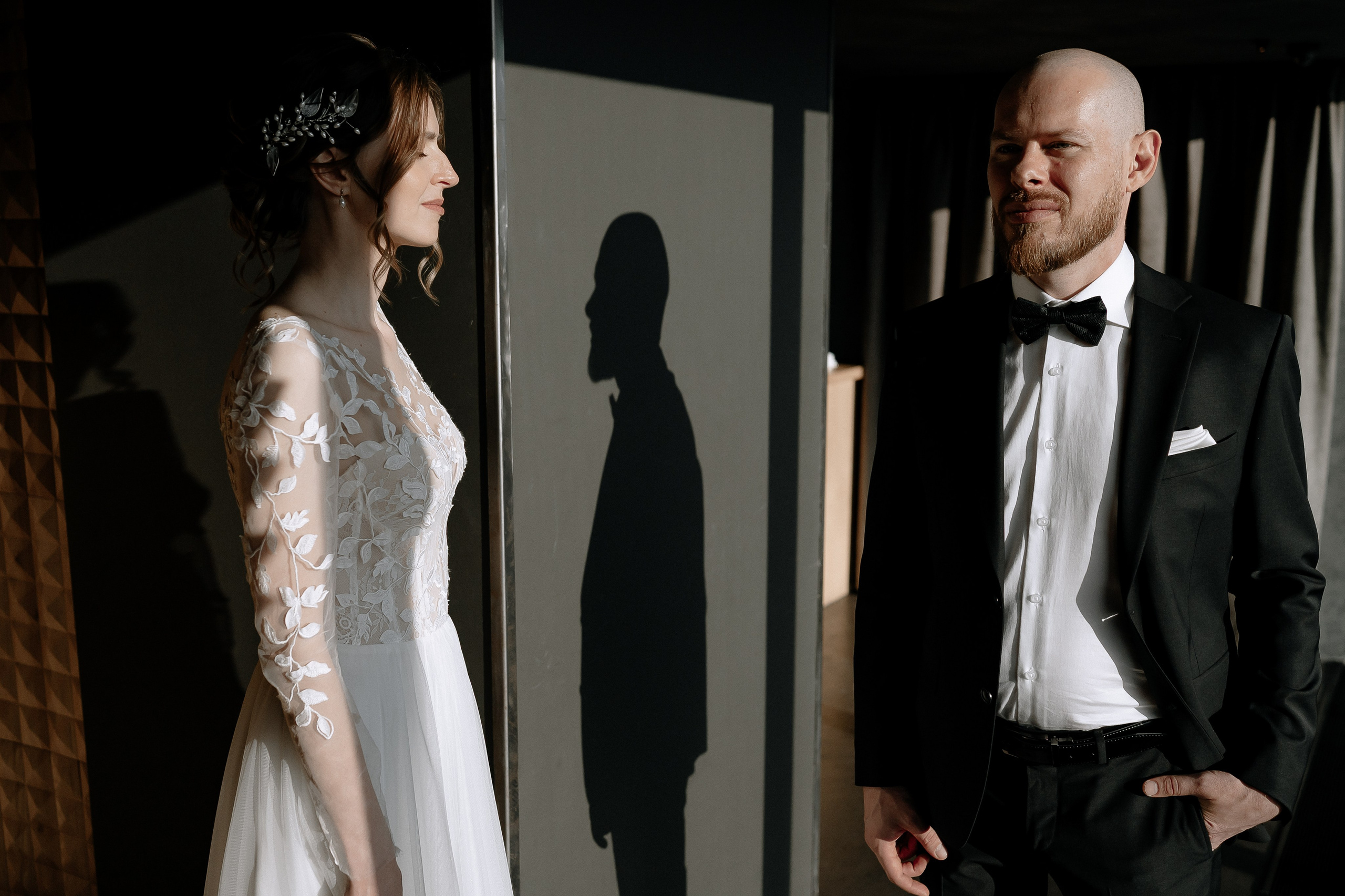 Свадебная фотосессия Анны и Игоря в ресторане Birds