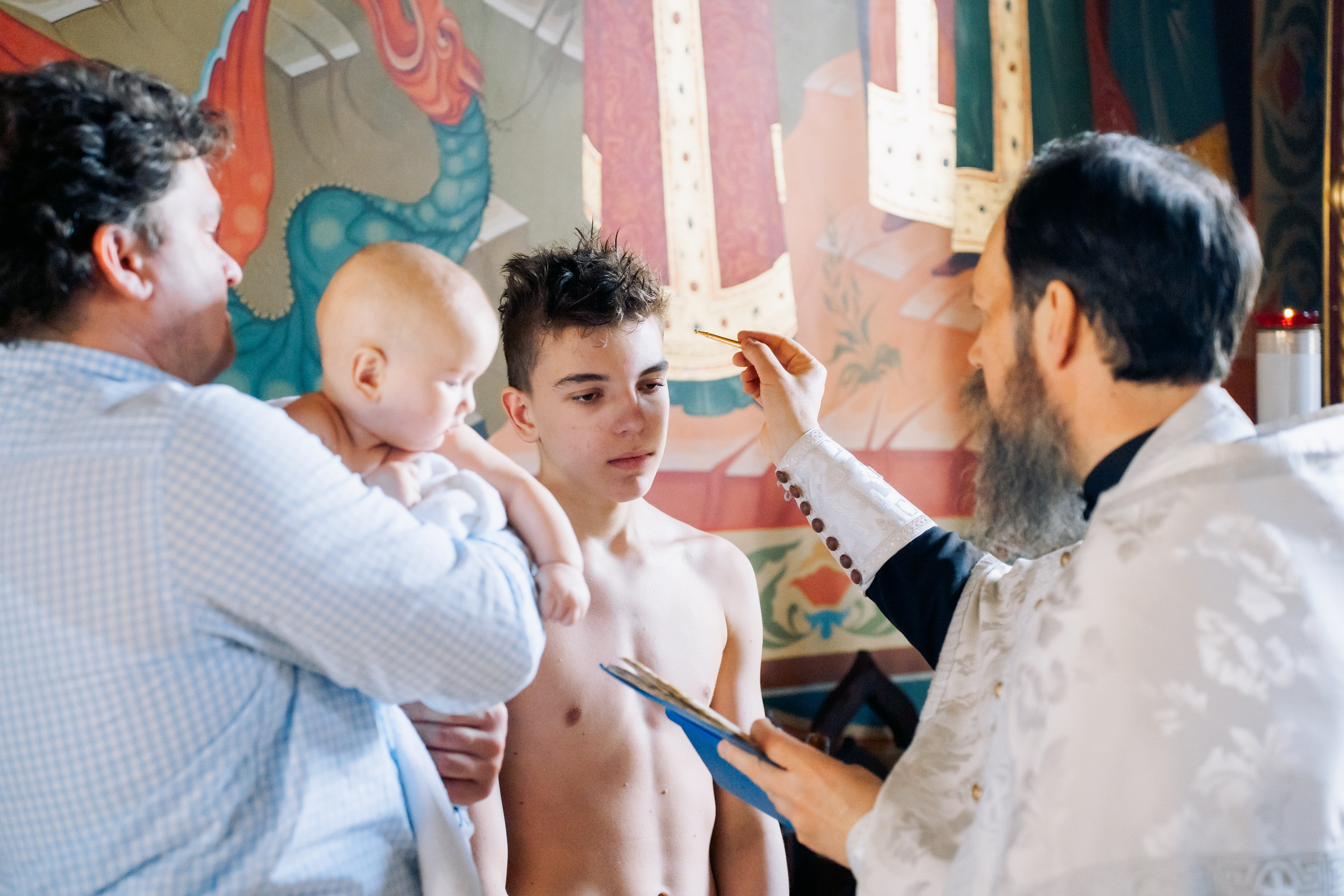 Крещение Мирона. Фотограф Казакова Анастасия