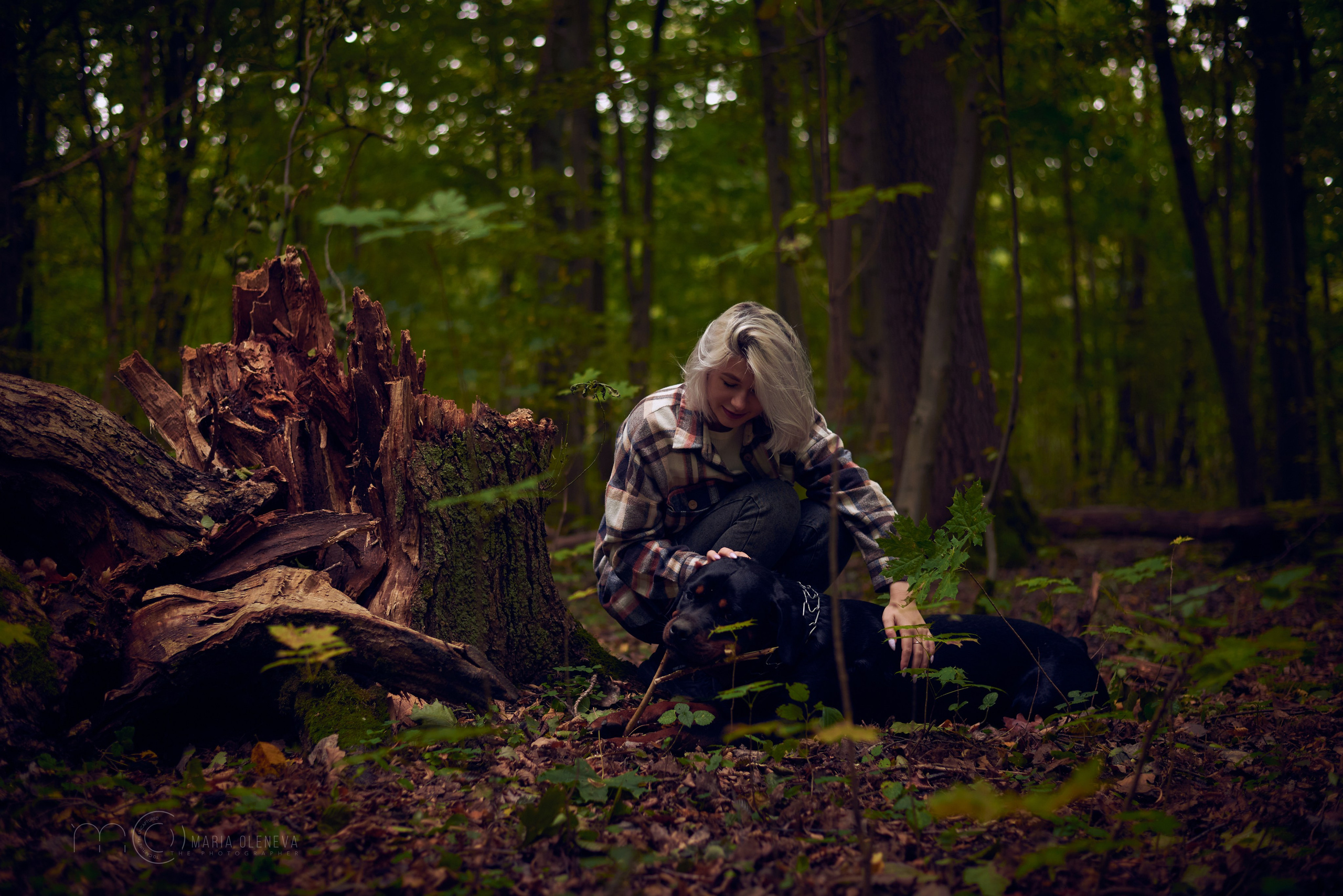 Прогулка с собакой. Фотограф Мария Оленева