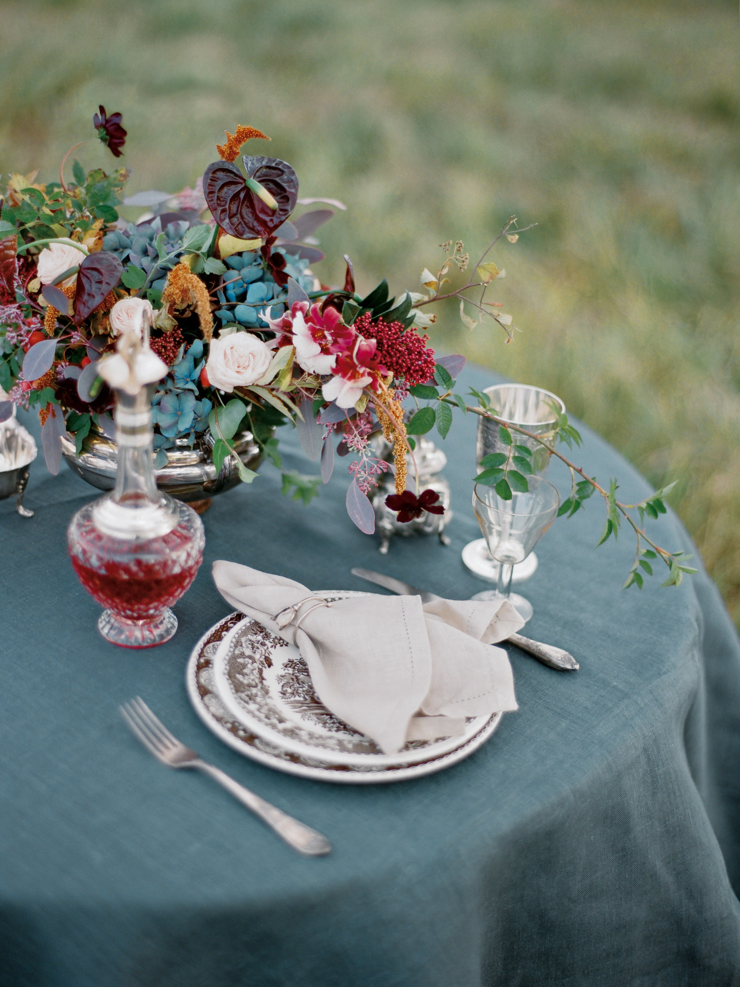 декор свадебного стола