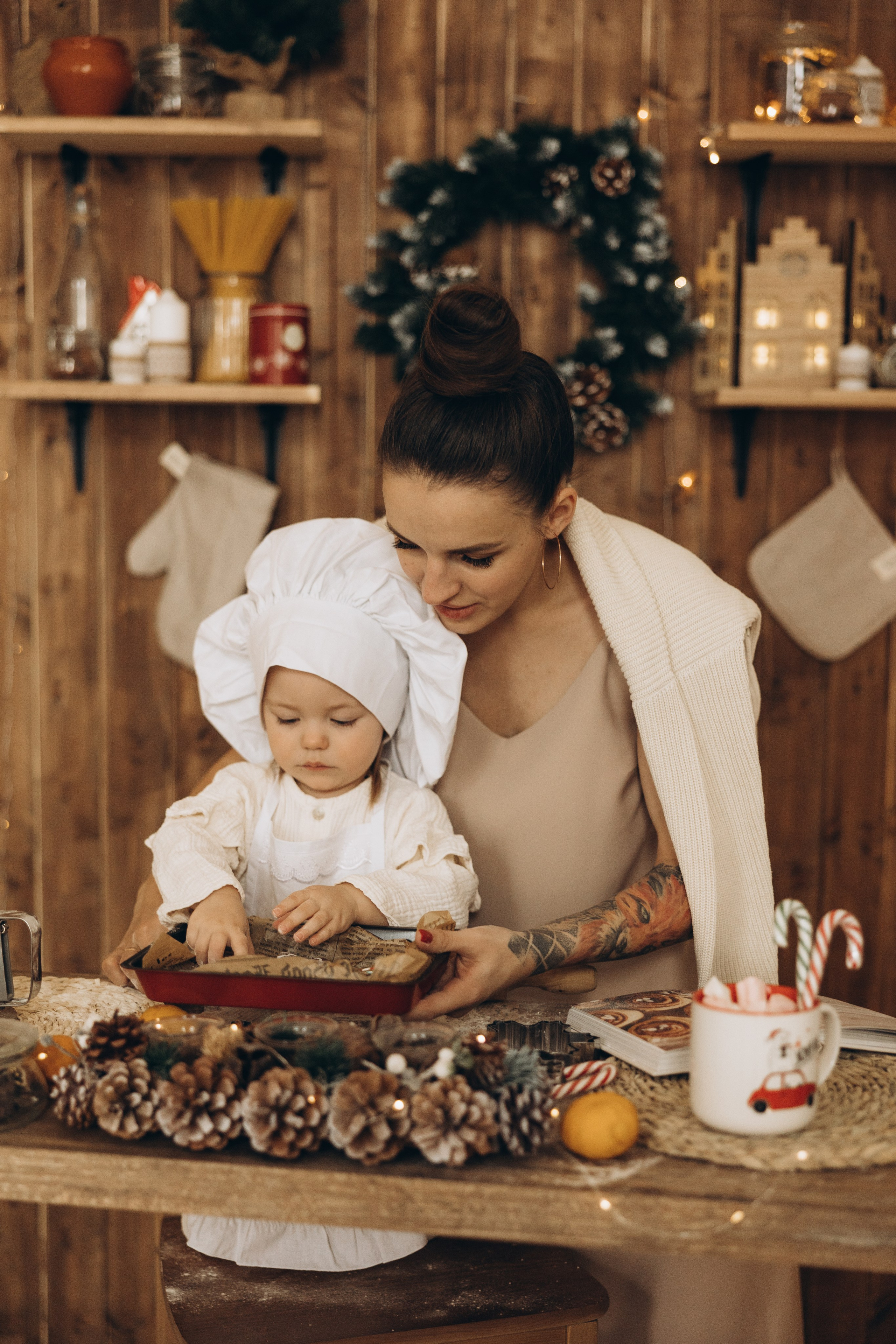 Ольга и Мирослава НГ. Семейный фотограф в Москве Виктория Ястребинская