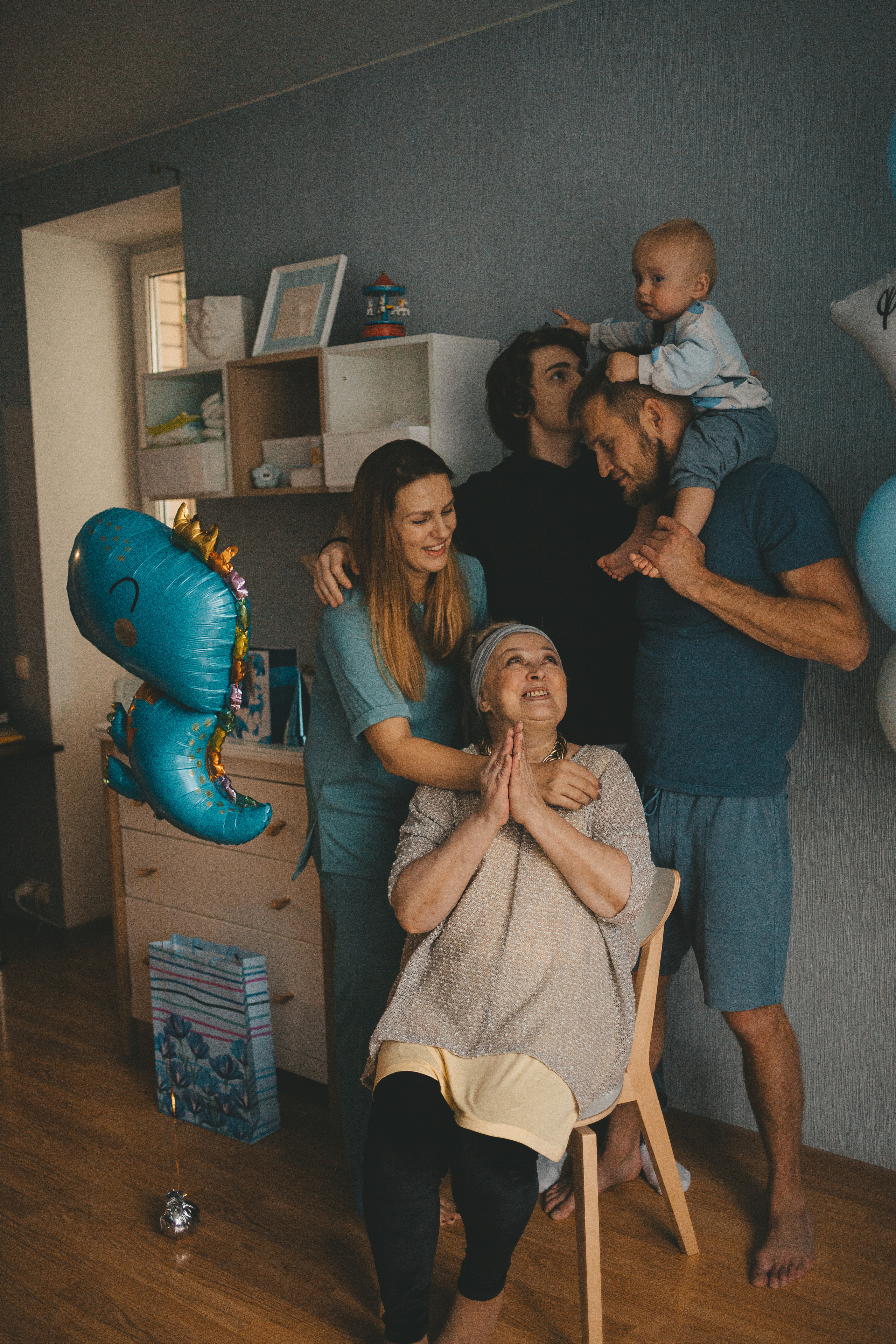 Домашняя фотосессия в день рождения. Фотограф Андреева Юлия. Москва