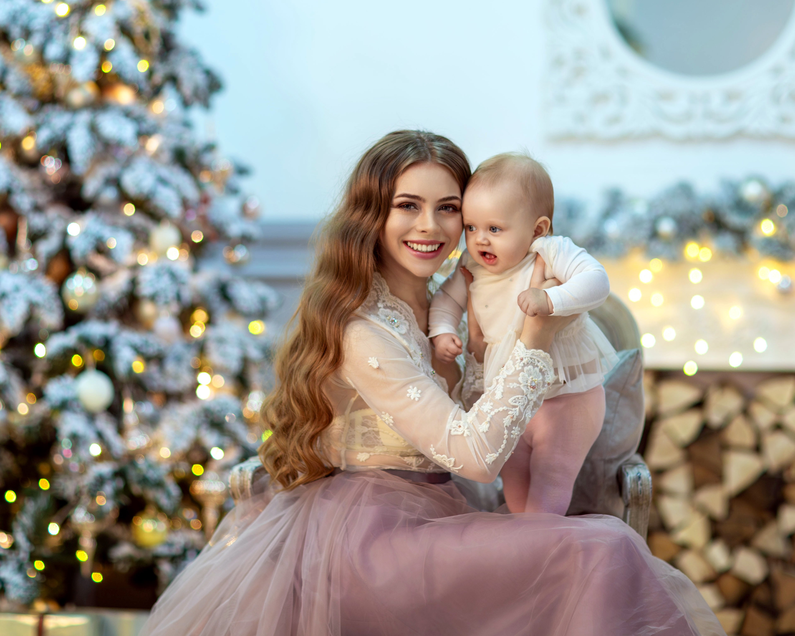 Семейная новогодняя съемка Анастасии. Семейный и детский фотограф в Москве Юлия