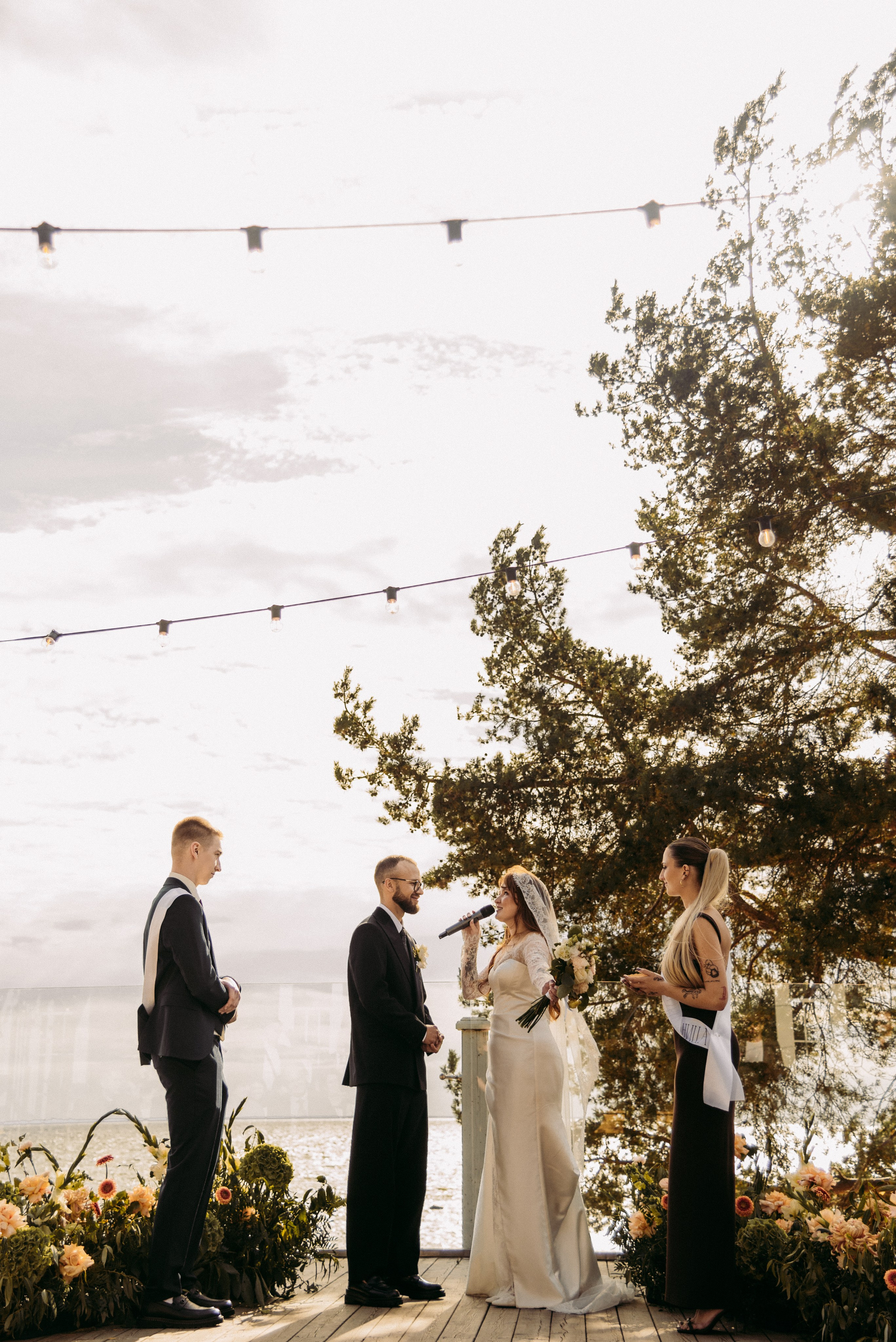 Выездная церемония у залива. Семейный, Свадебный фотограф СПБ Питер— Романова Екатерина