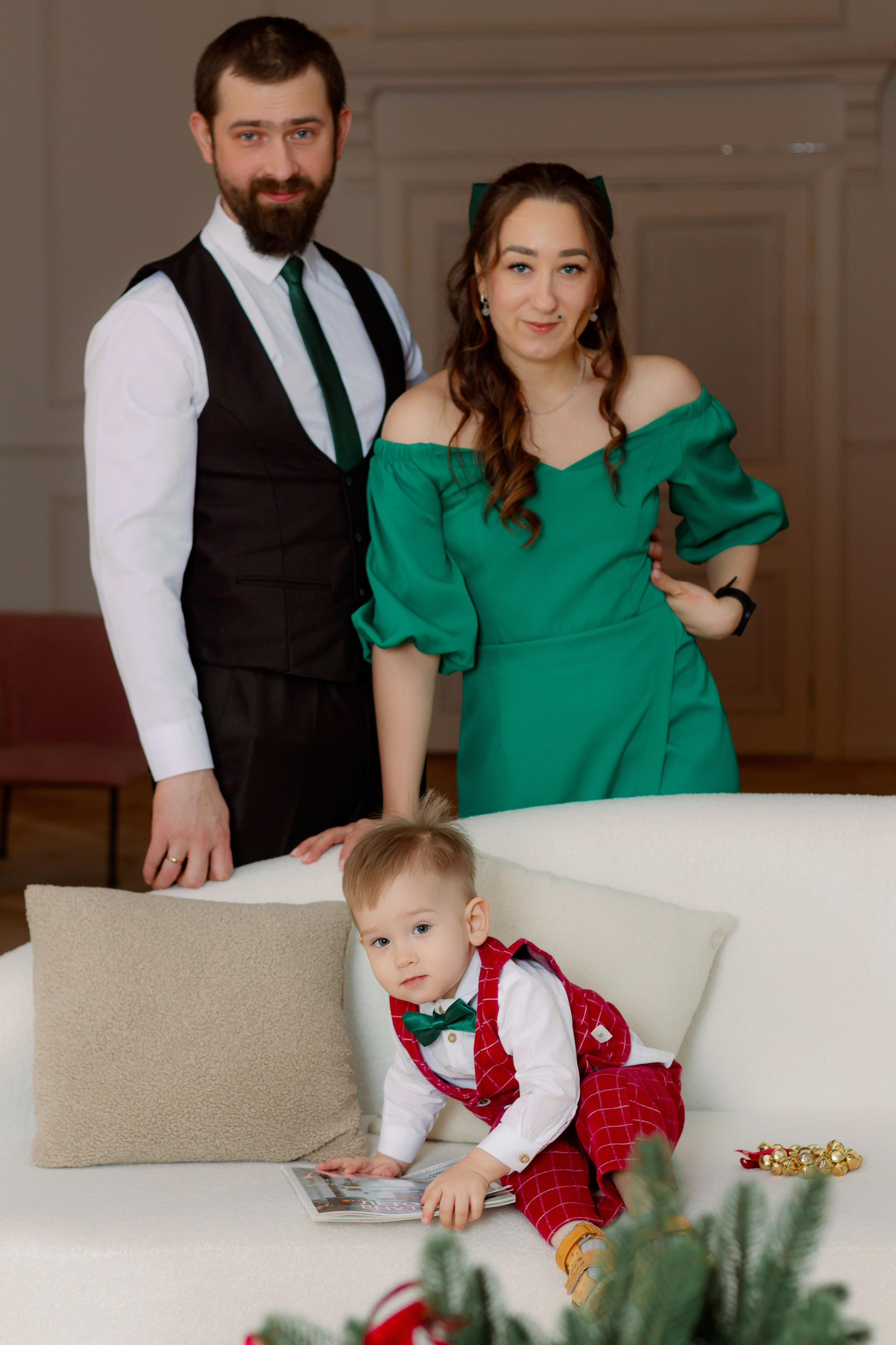Время чудес! Семейная новогодняя фотосессия в студии, Екатеринбург. Фотограф в Екатеринбурге Пойгина Елена