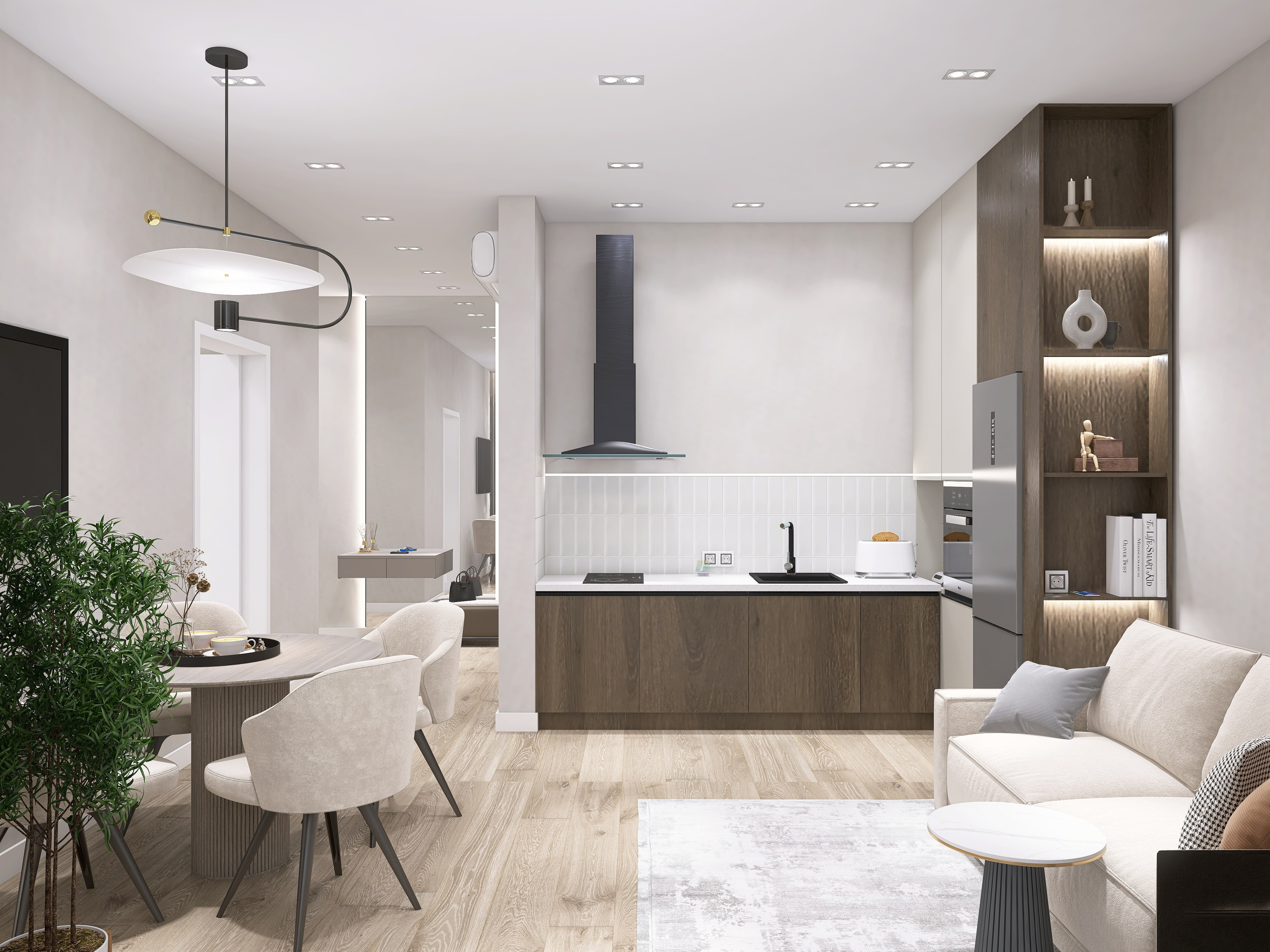 ЖК Современник. Площадь 46 кв. м. Дизайнер интерьера в Новосибирске_Елена Сергеева