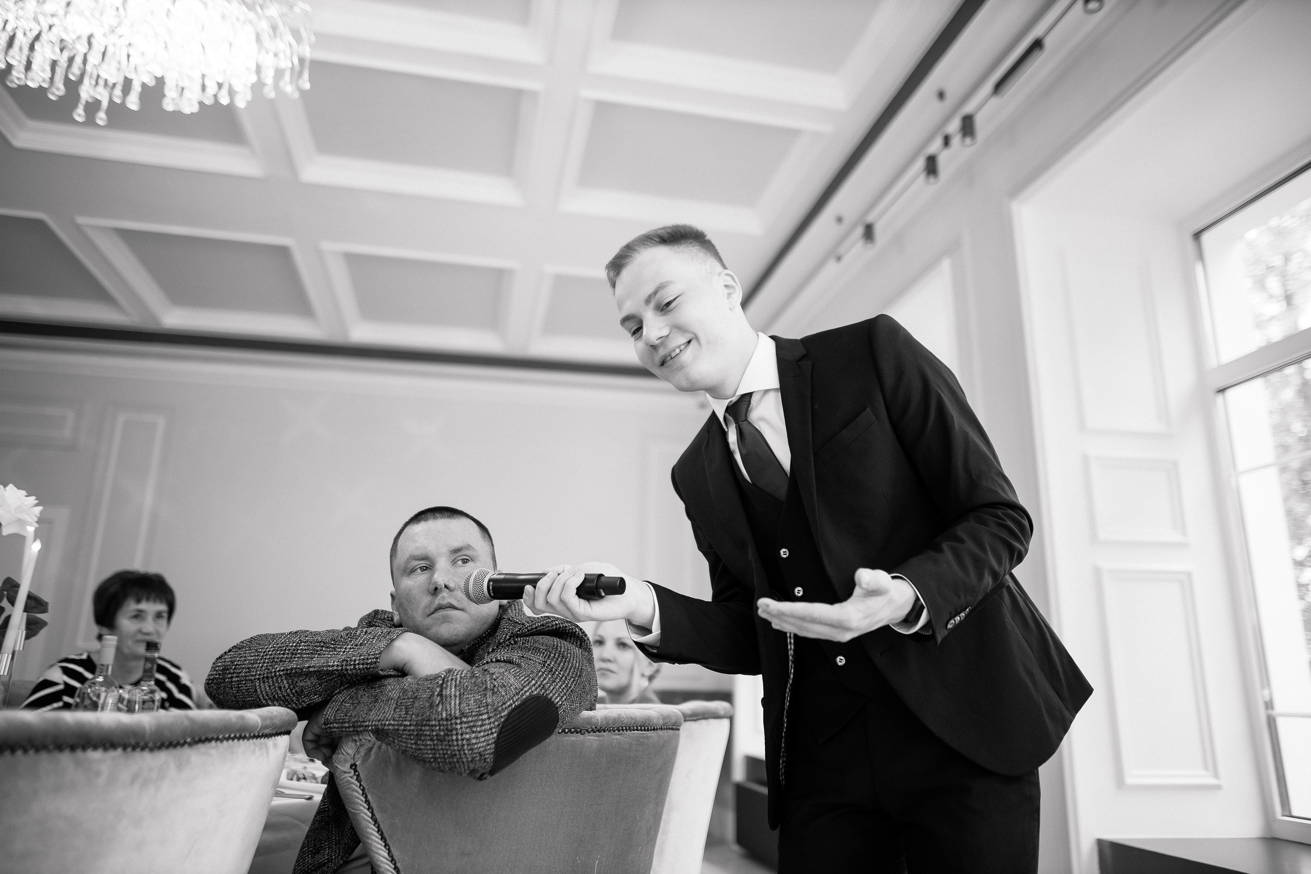 Свадебный банкет Полины и Ильи: волшебство в «Музыке и Времени». Свадебный фотограф Михаил Александров