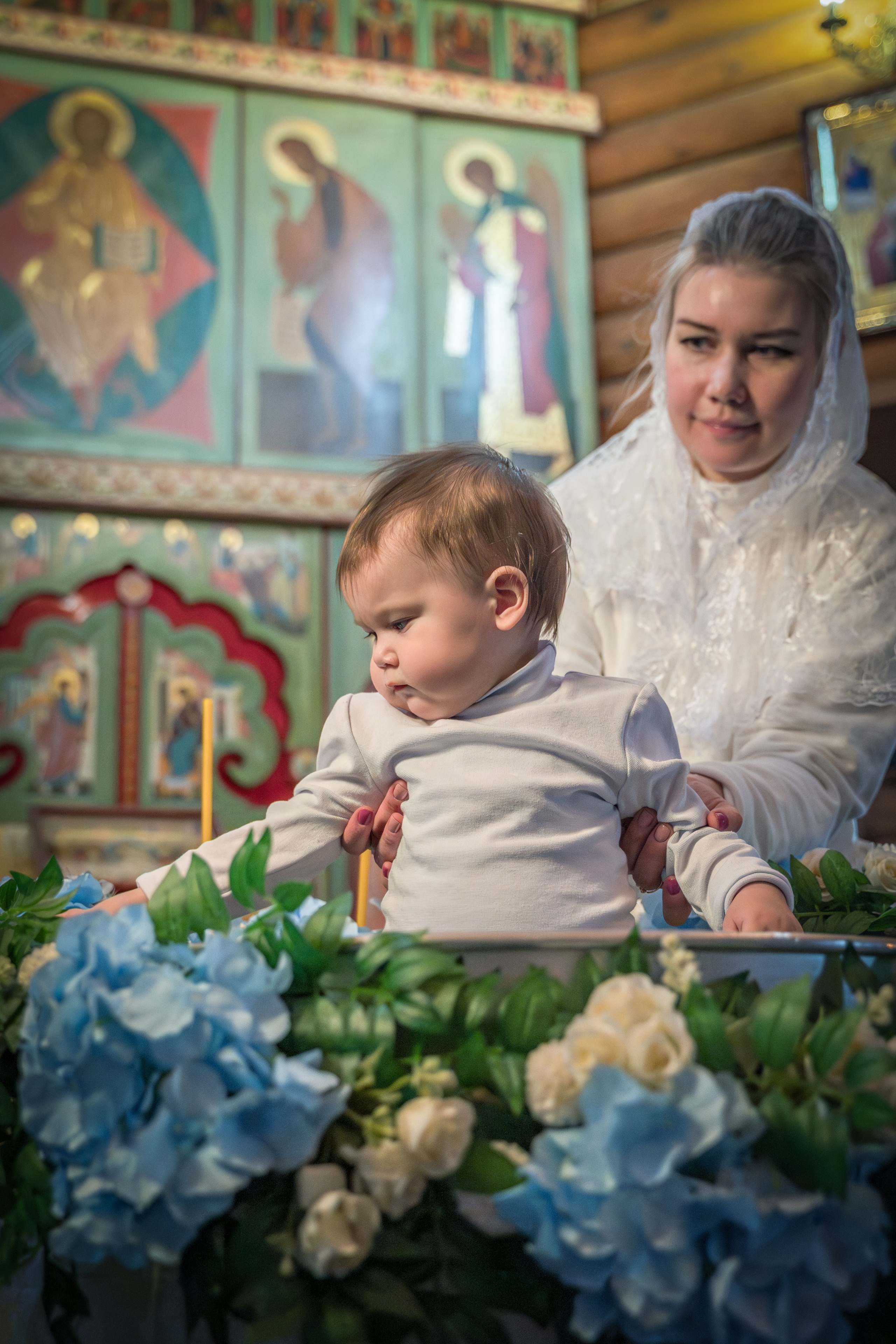 Крещение в Никольском храме д. Островцы