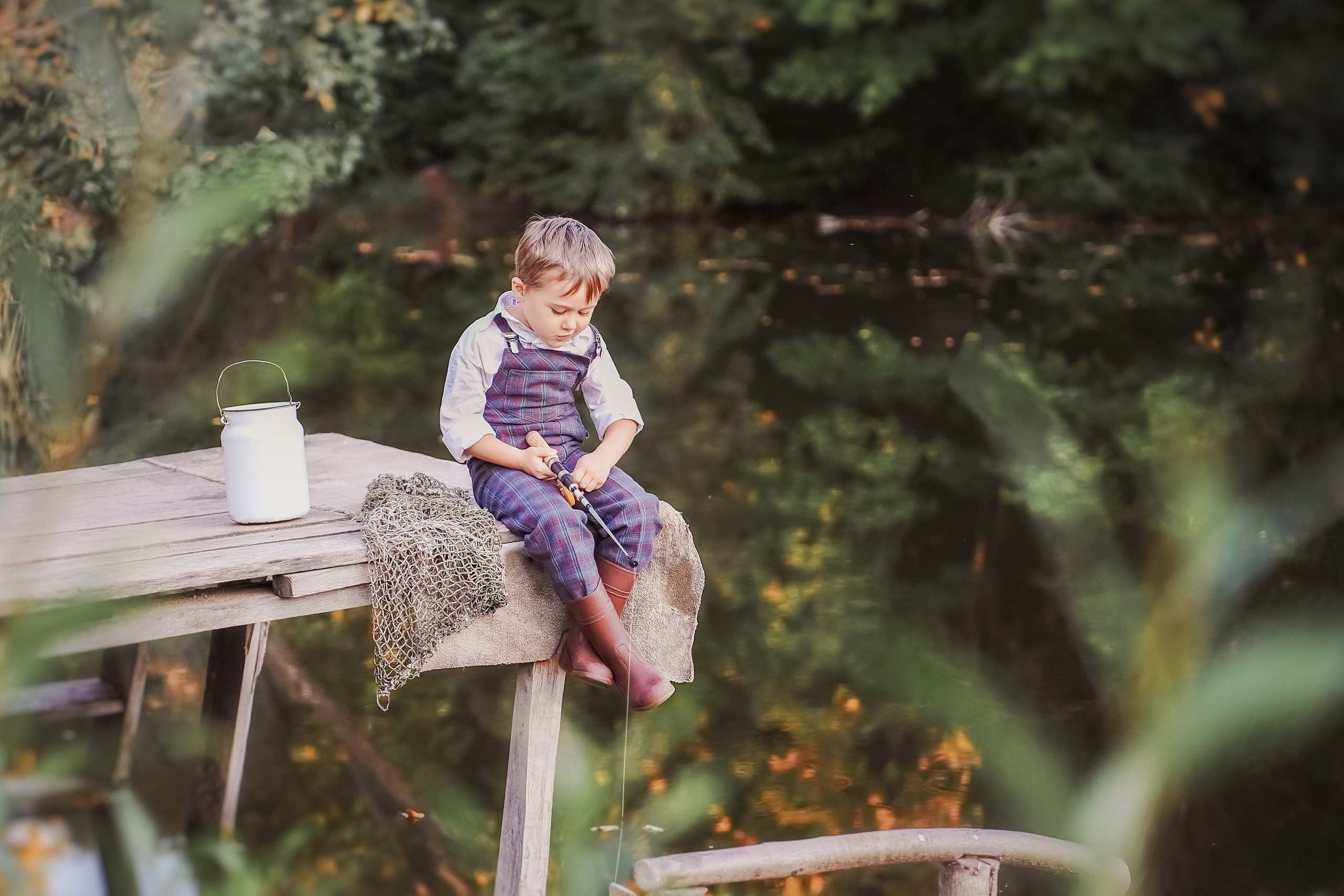 Миша на рыбалке. Фотограф Юлия Паськова, город Бирюч