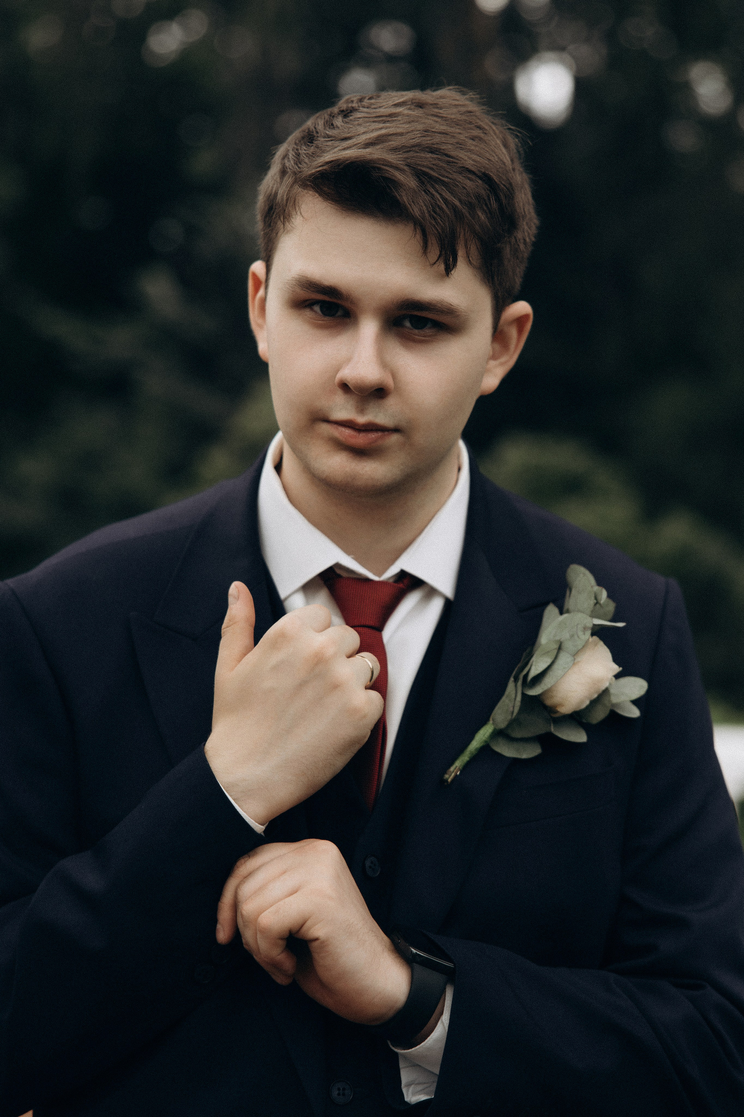 Фотосессия свадьбы Ивана и Александры в парке Горки Ленинские