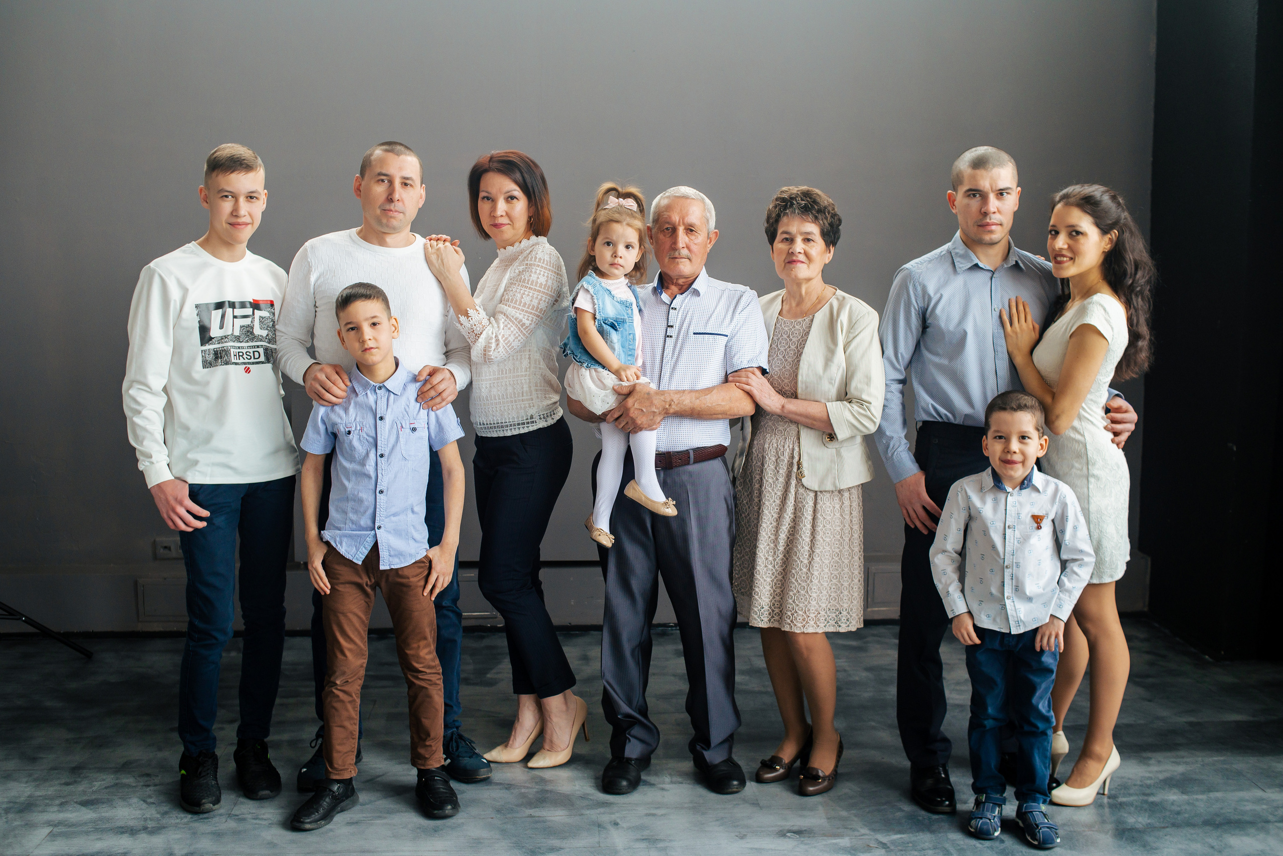 Семейная фотосъёмка в студии. Фотограф Екатерина Шереметова Ижевск Сарапул Воткинск