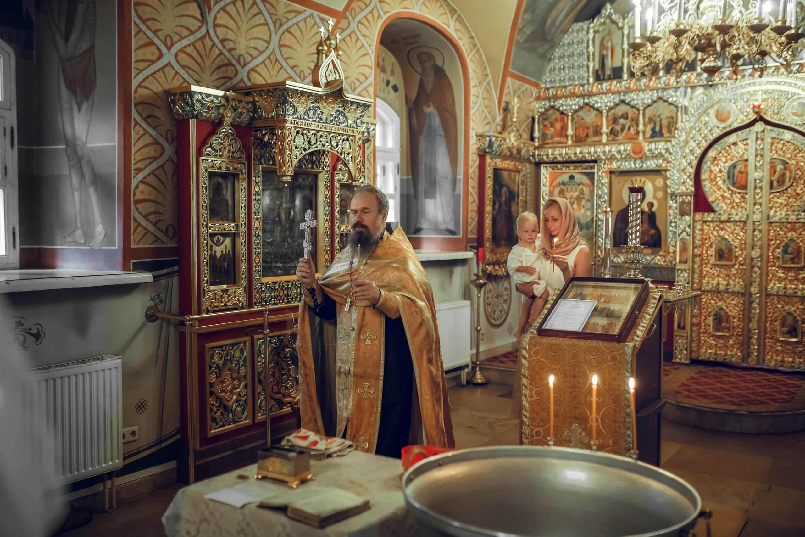 Крещение Яны. Фотограф на Крещение, семейный фотограф в Москве