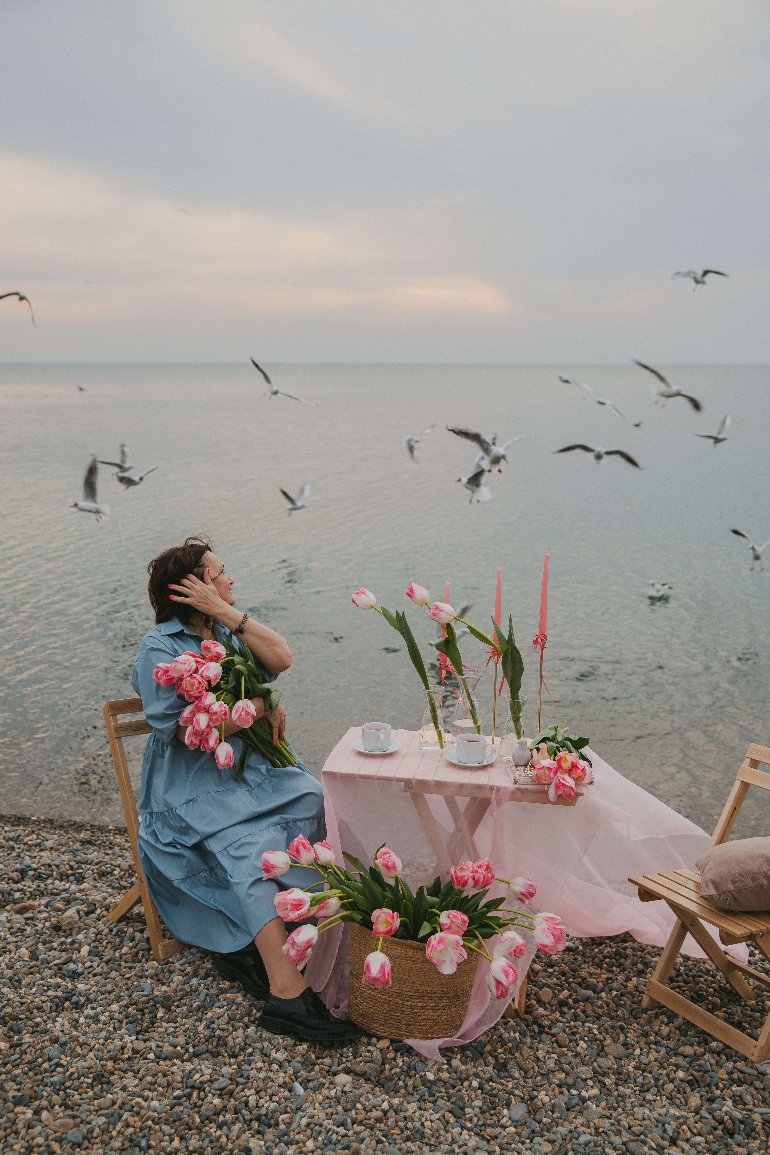 Фотопикник с тюльпанами