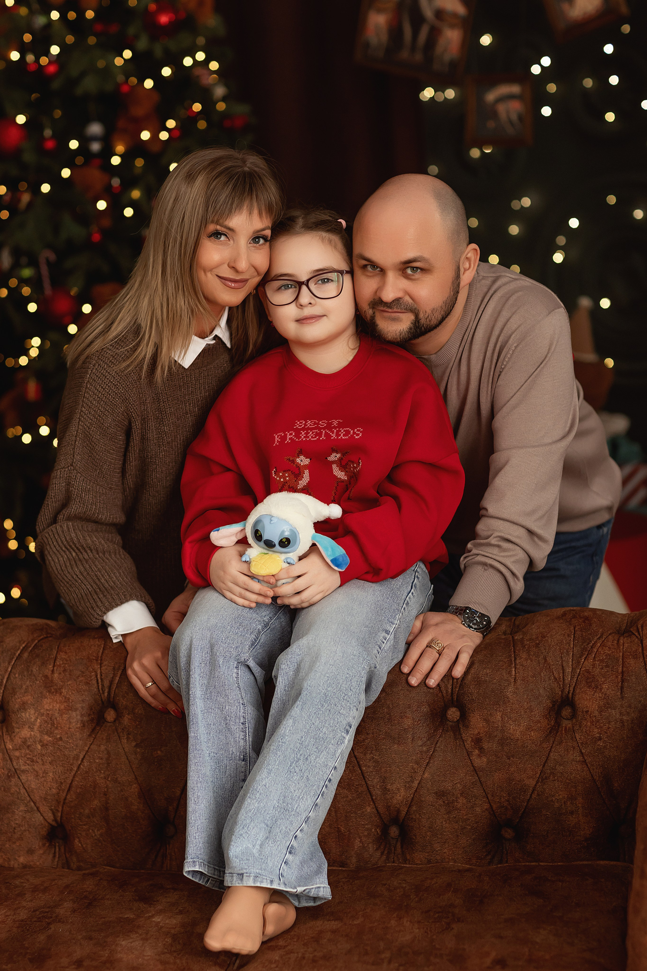 Новогодняя фотосессия Анна Иван и Маргарита. Детский и семейный фотограф Елена Воропаева