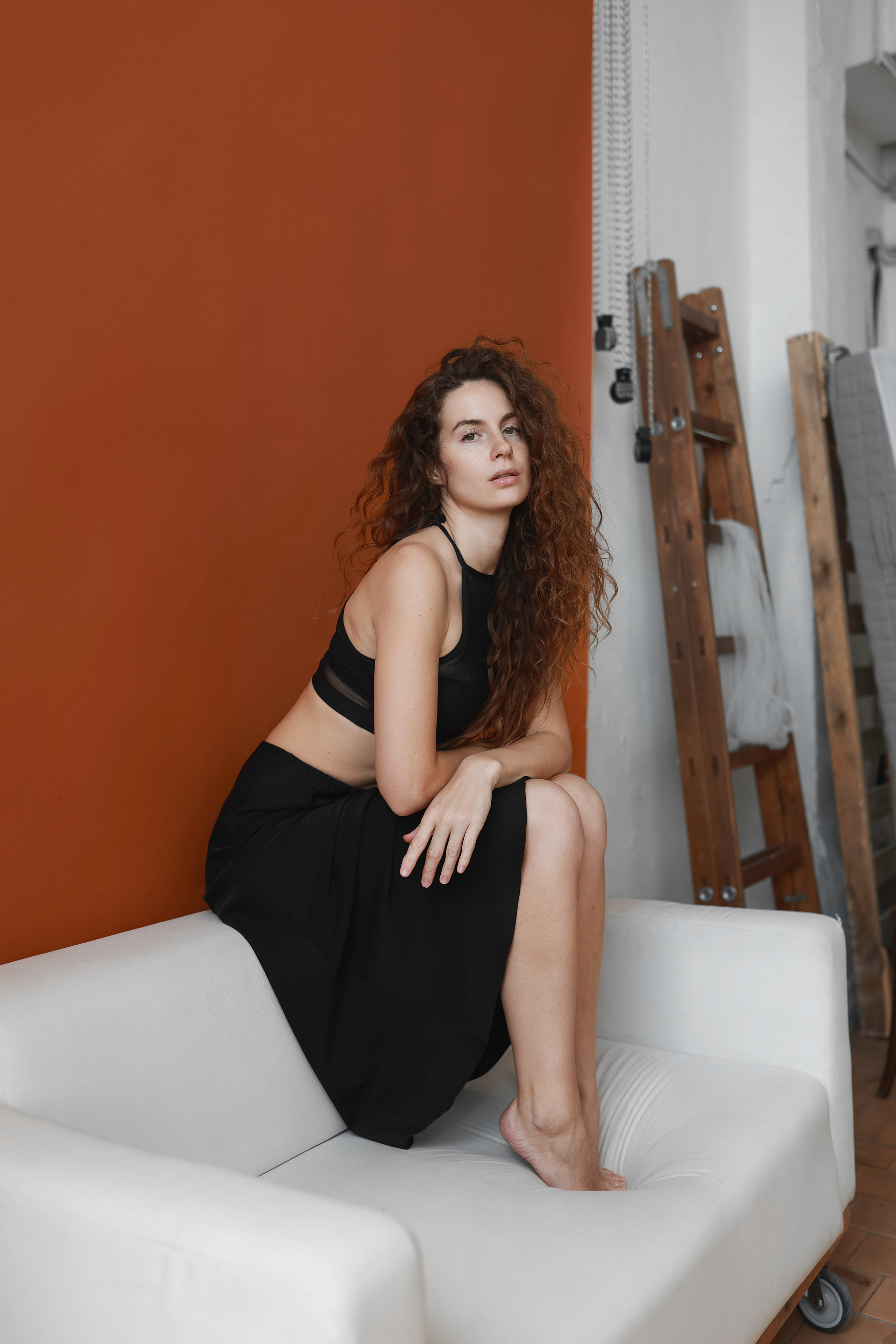 Фотосессия в студии с парашютом. Портретный и семейный фотограф в Москве Мария Рослякова