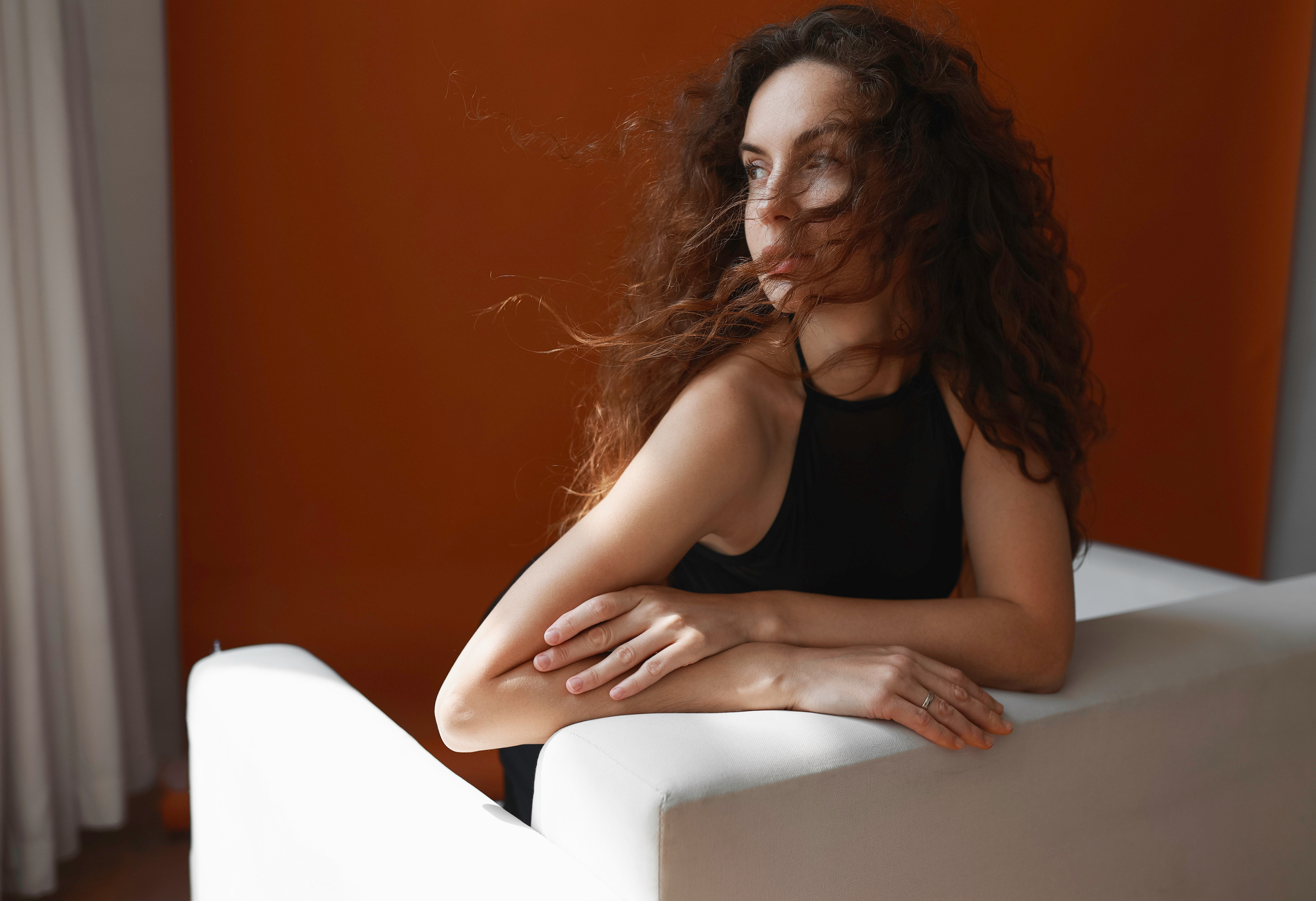 Фотосессия в студии с парашютом. Портретный и семейный фотограф в Москве Мария Рослякова