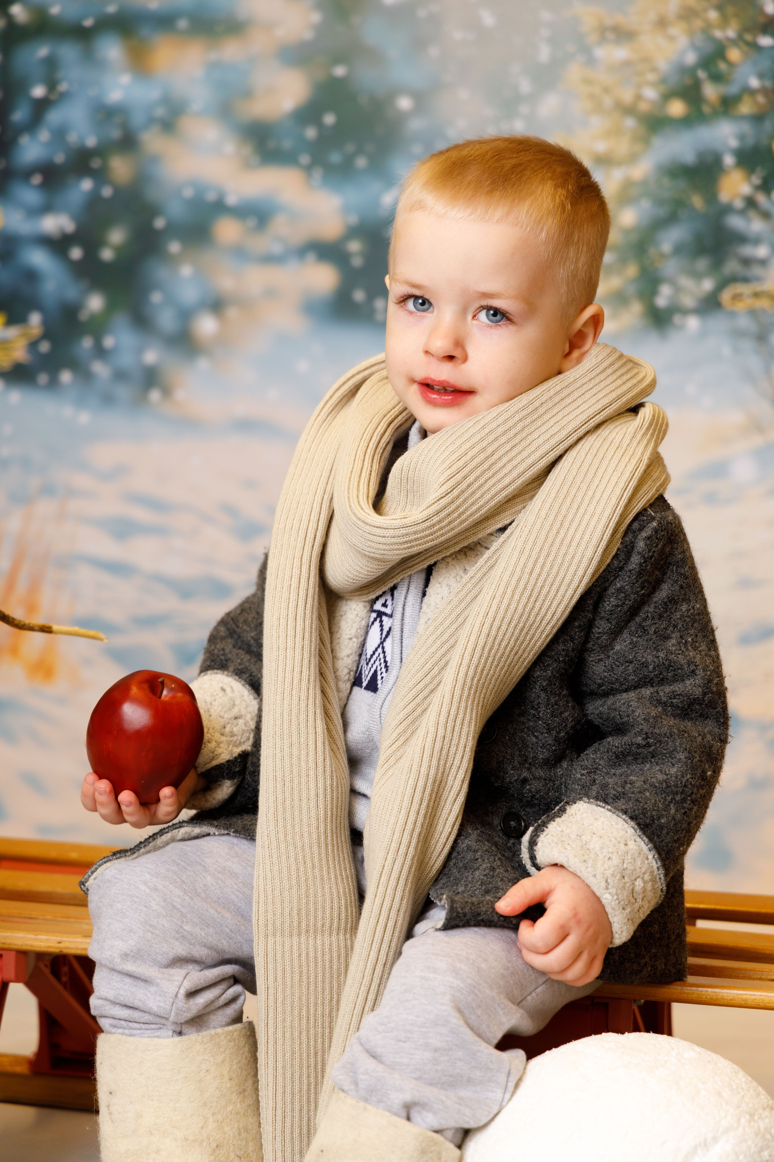Зимний лес. Детская фотостудия Москва