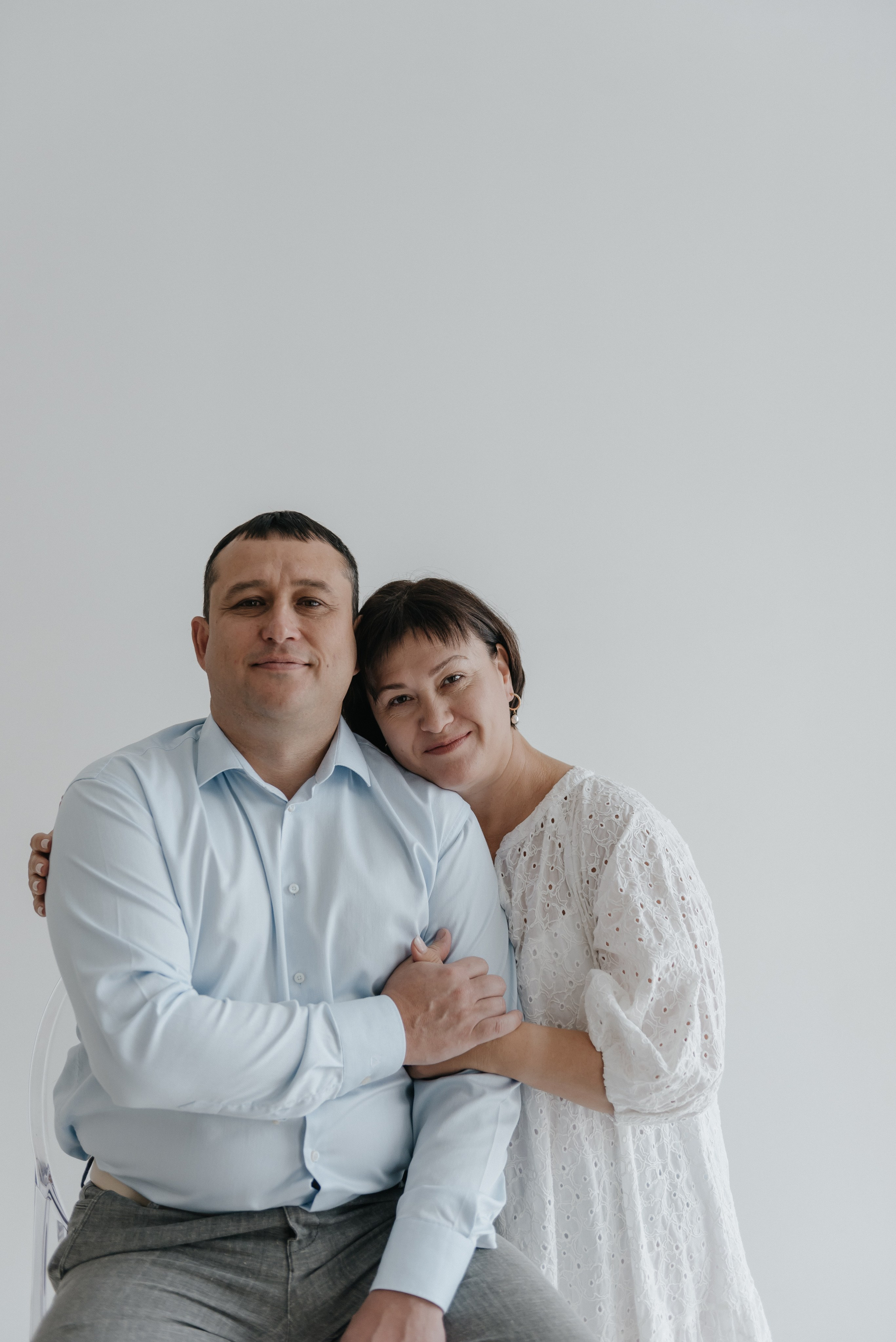 В студии большой семьёй