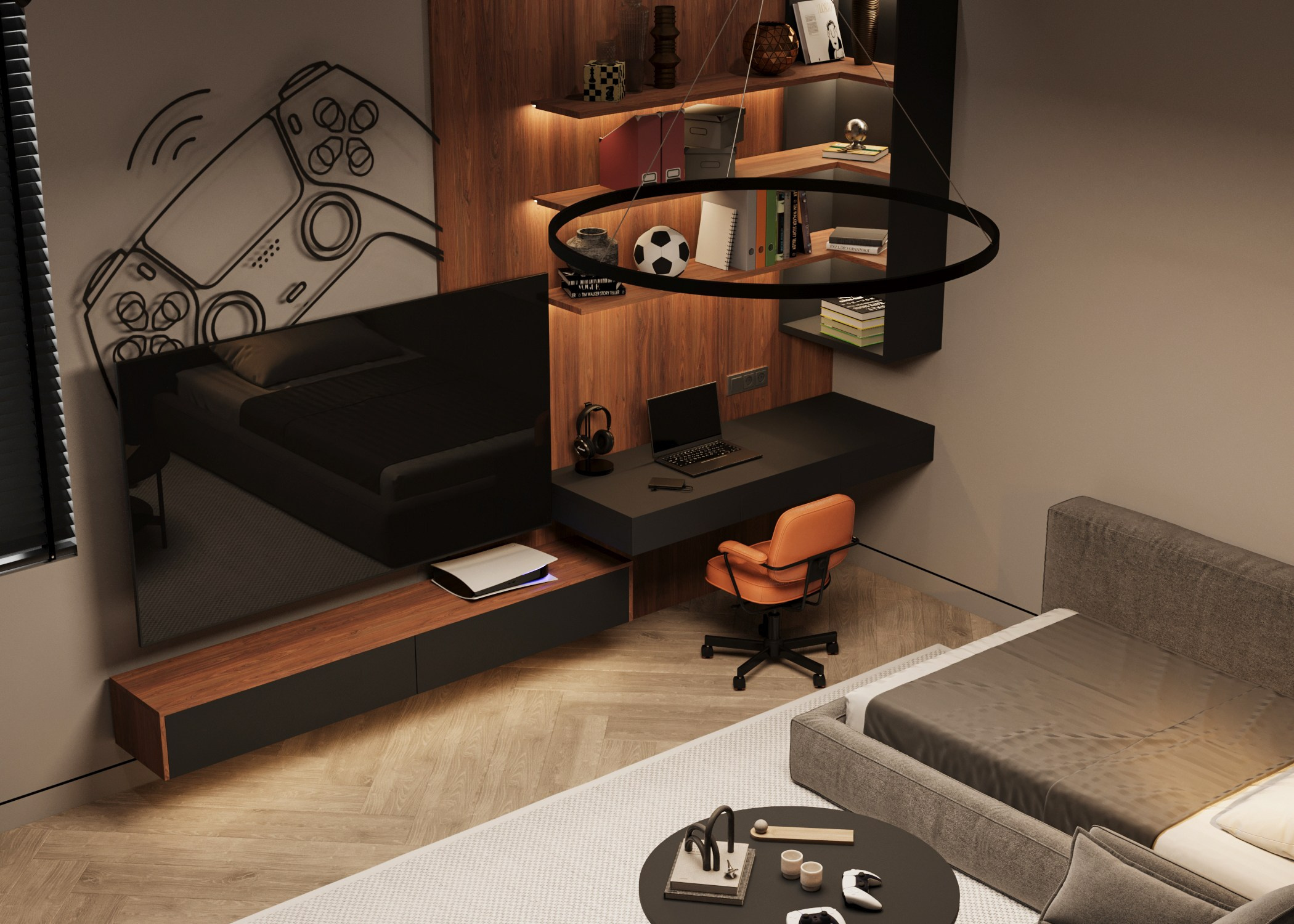 Дизайн загородного дома, Симферопольский р-н, Мирное — 170 м², 2024. Расим Селяметов — дизайн интерьера в Крыму