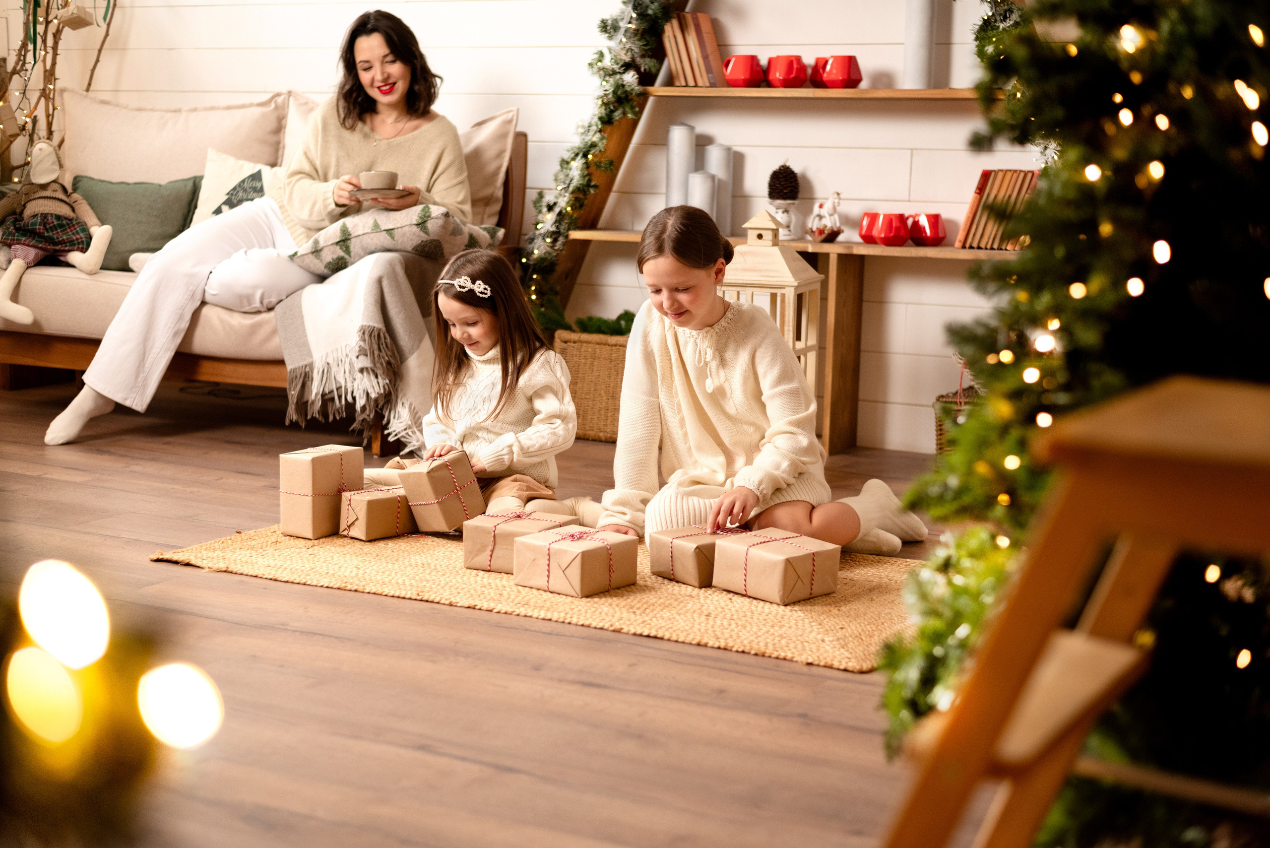 Семейная новогодняя фотосессия