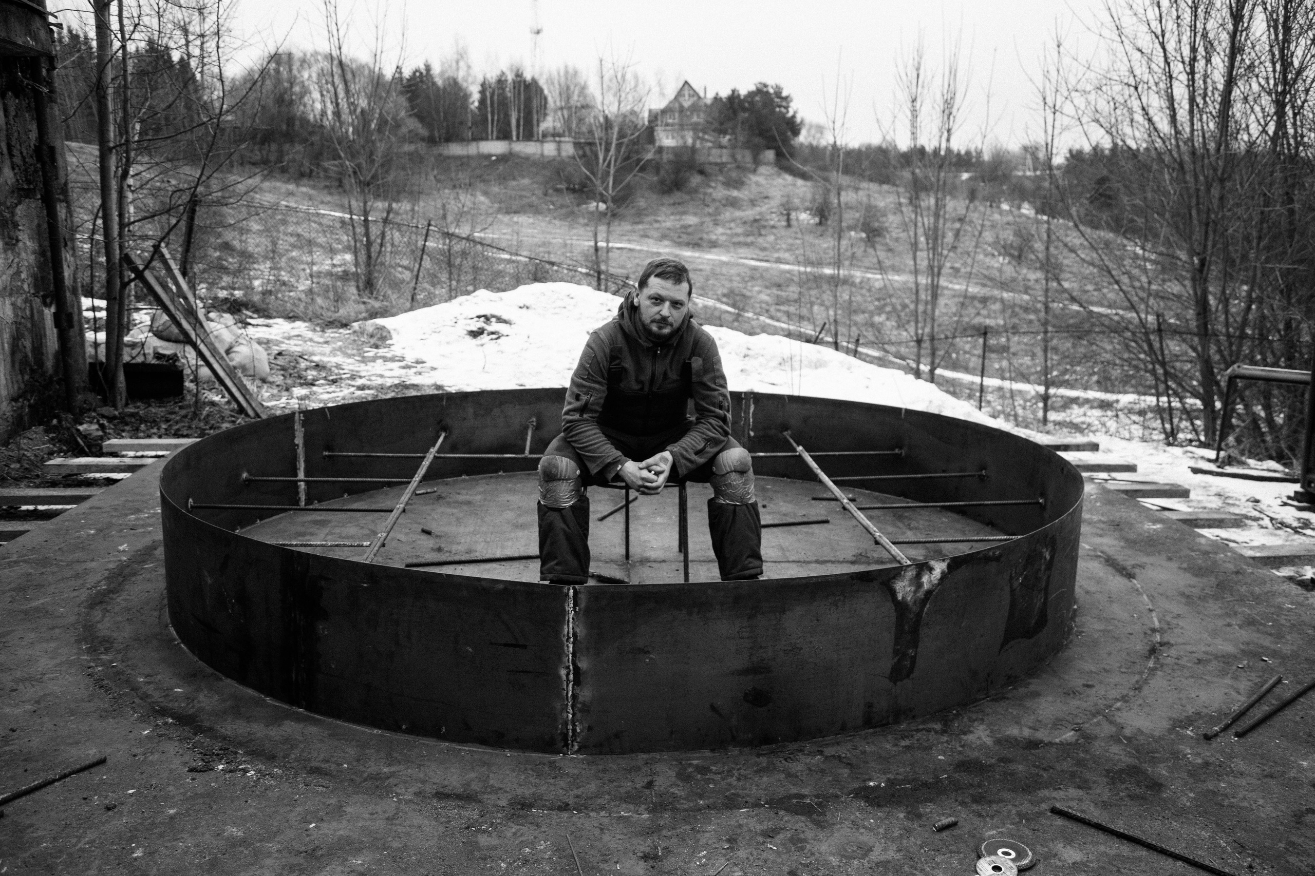 Строительство Ступы в Яхроме. Фотография, как она есть