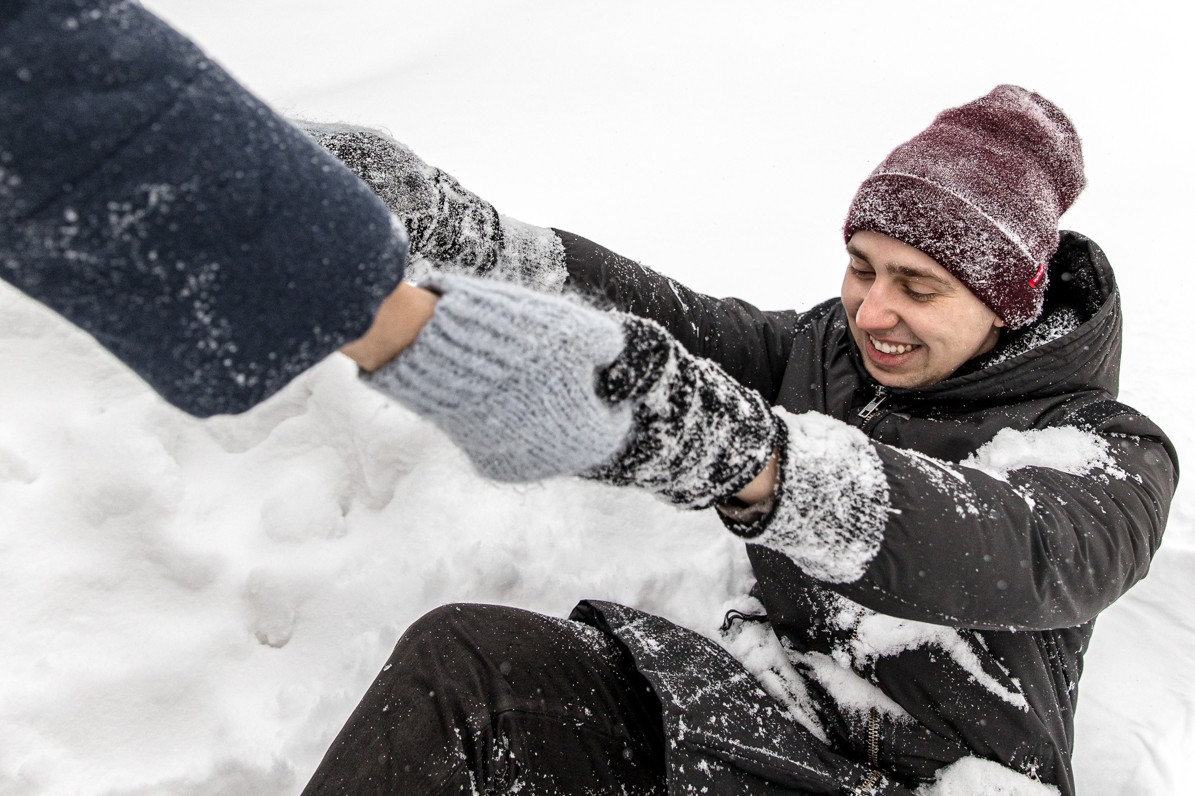 Зимняя прогулка. Фотограф Ян Ежов | Свадебный фотограф в Томске
