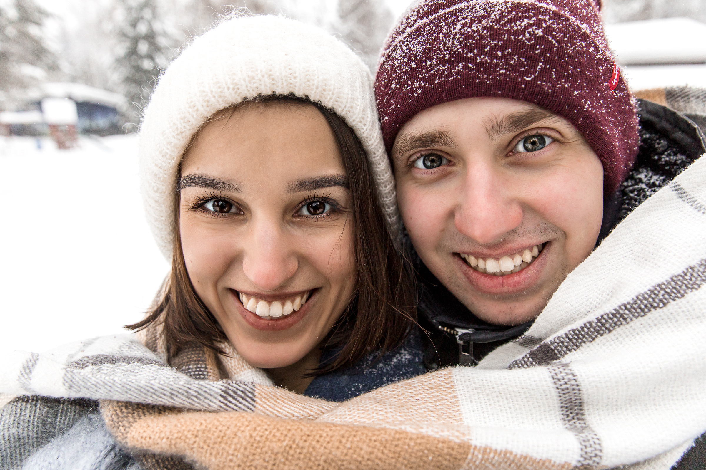 Зимняя прогулка. Фотограф Ян Ежов | Свадебный фотограф в Томске