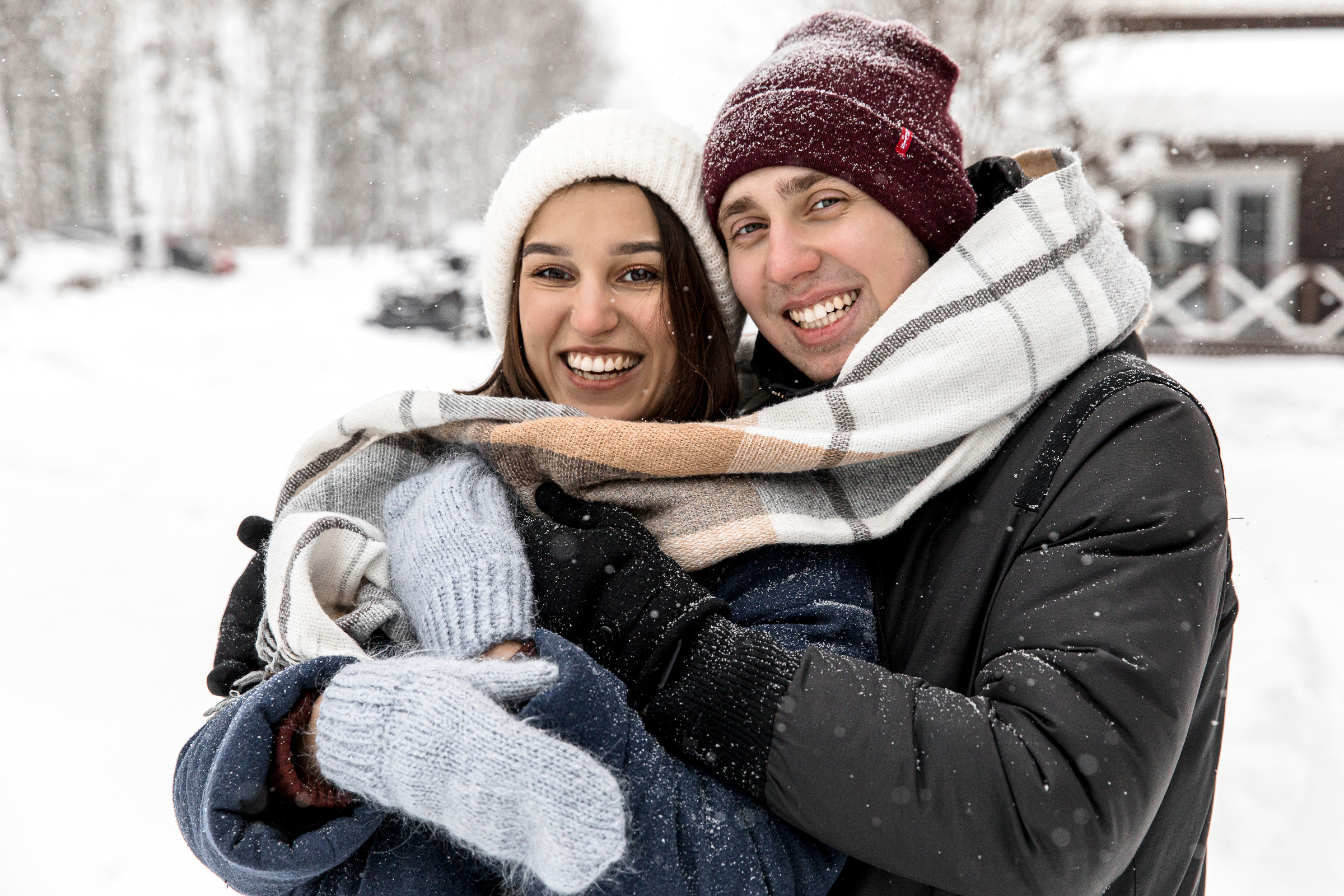 Зимняя прогулка. Фотограф Ян Ежов | Свадебный фотограф в Томске