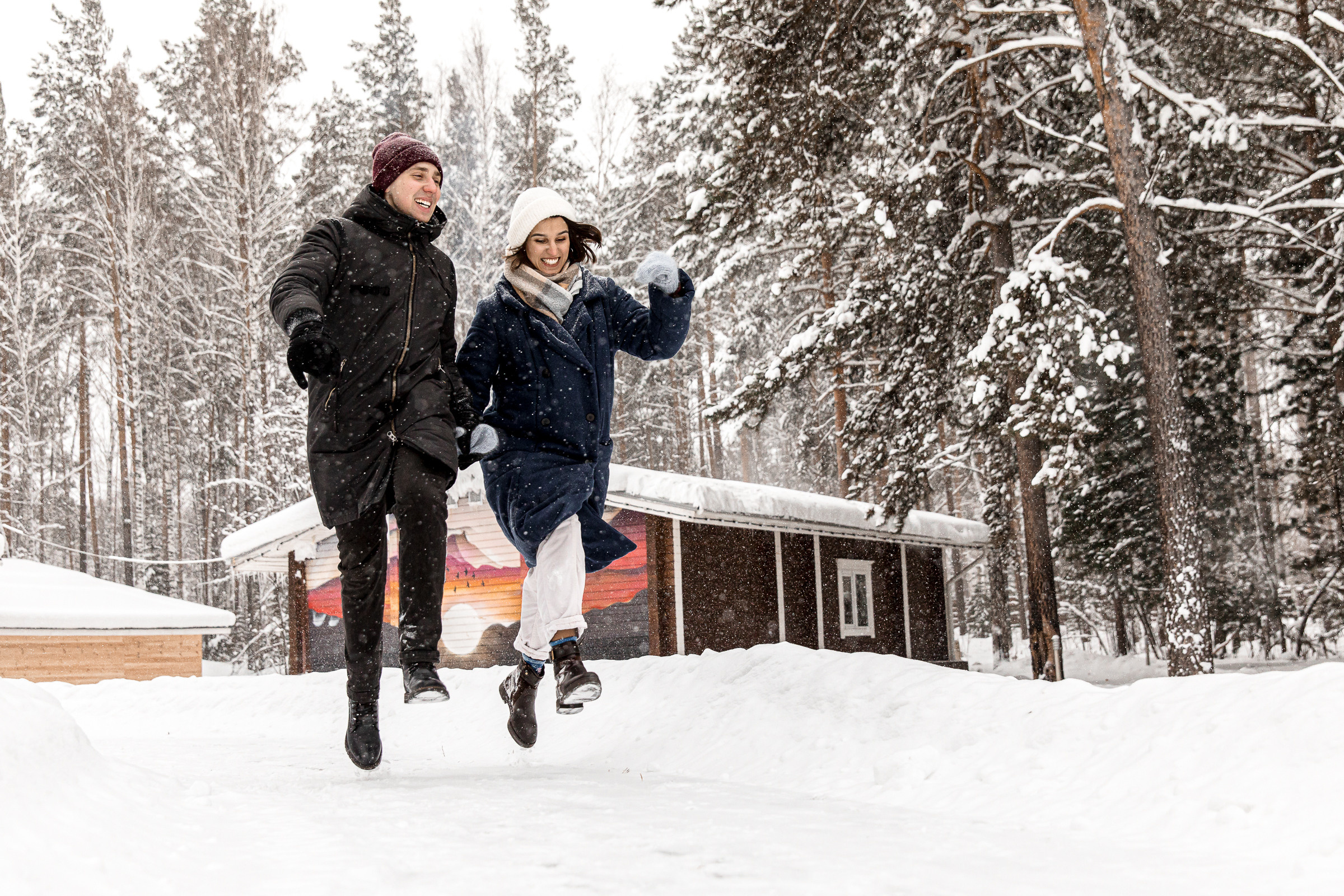 Зимняя прогулка. Фотограф Ян Ежов | Свадебный фотограф в Томске