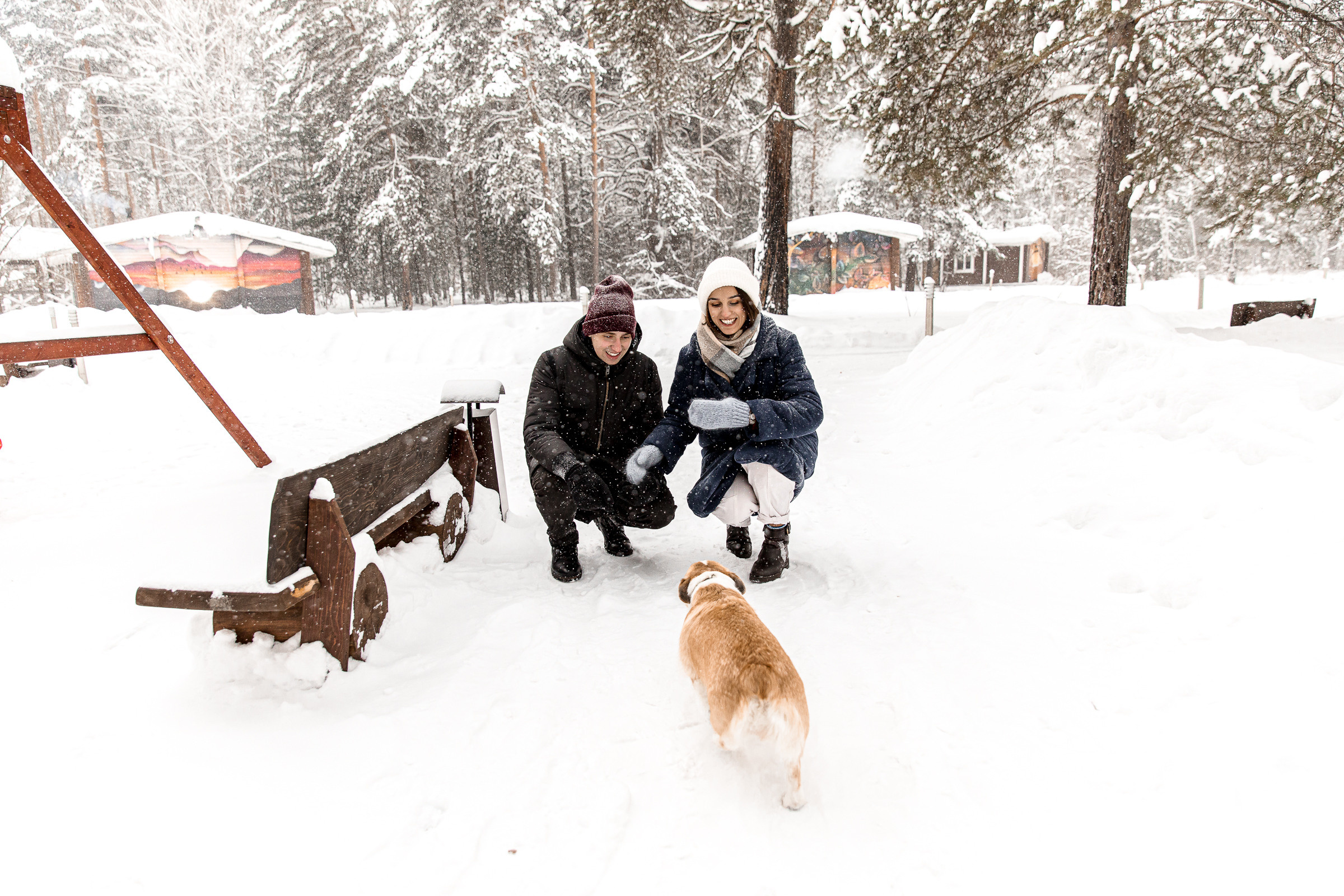 Зимняя прогулка. Фотограф Ян Ежов | Свадебный фотограф в Томске