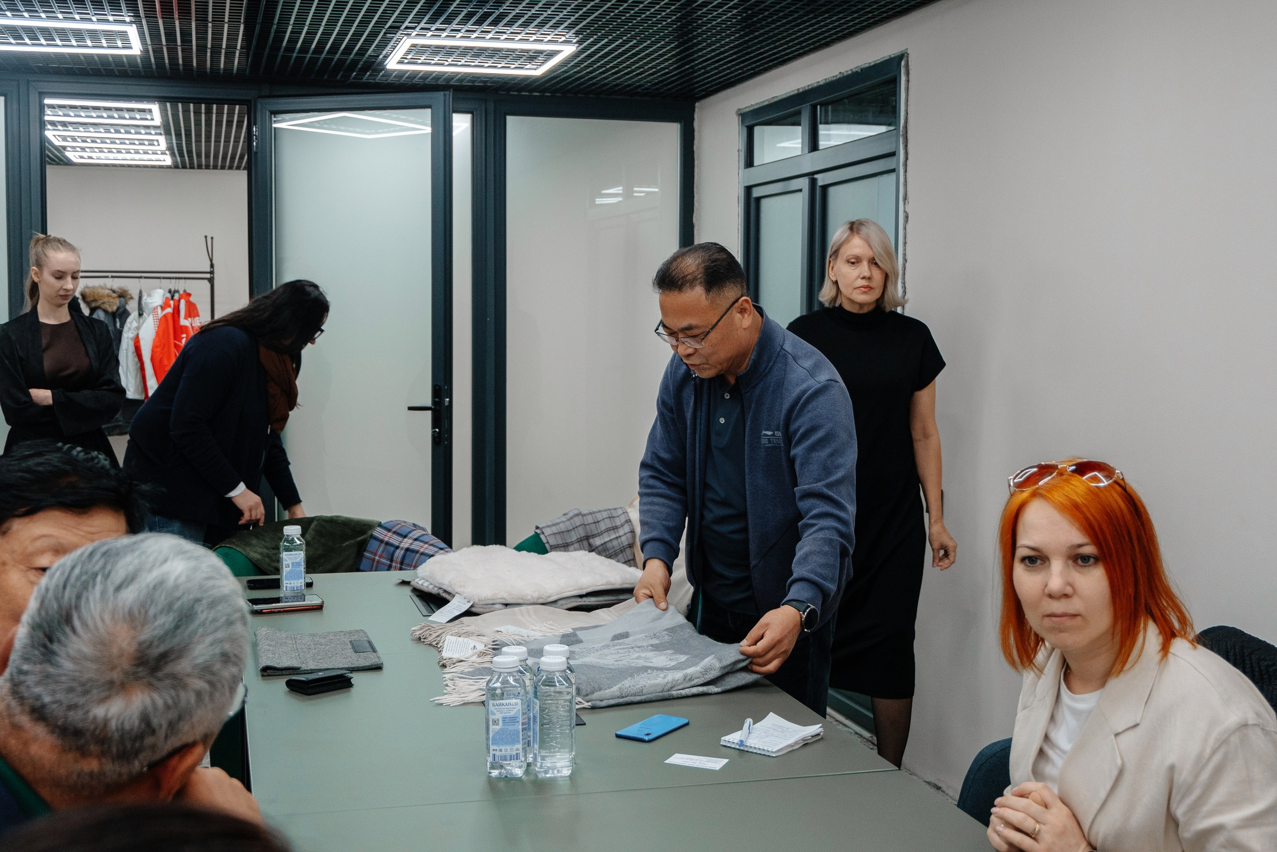 Делегация Китая в Ивановской текстильной компании