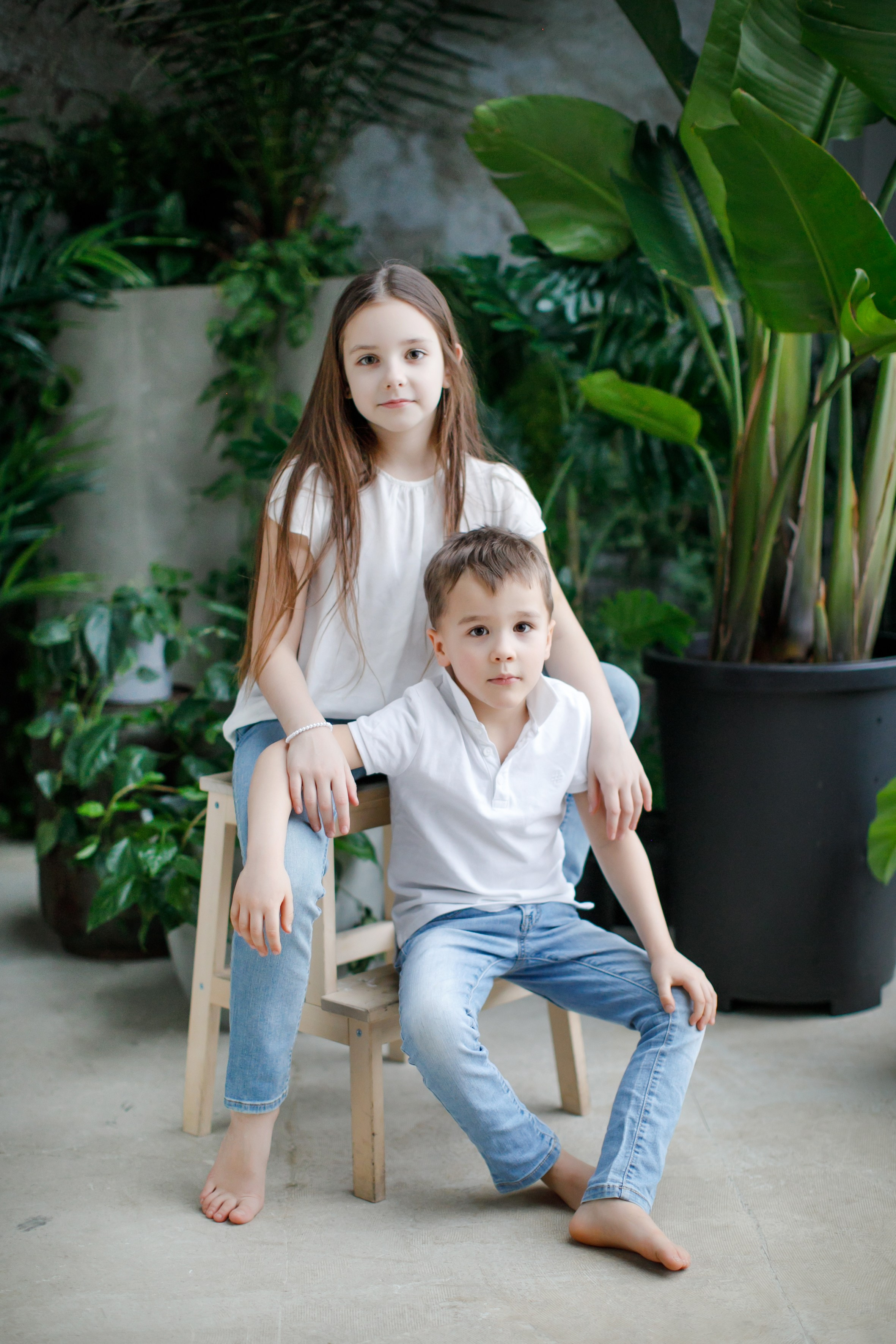 Семейное. Лена, Надя и Тимошка. Школьные альбомы, Семейные съемки, Портреты, Фотограф Елена Кузнецова