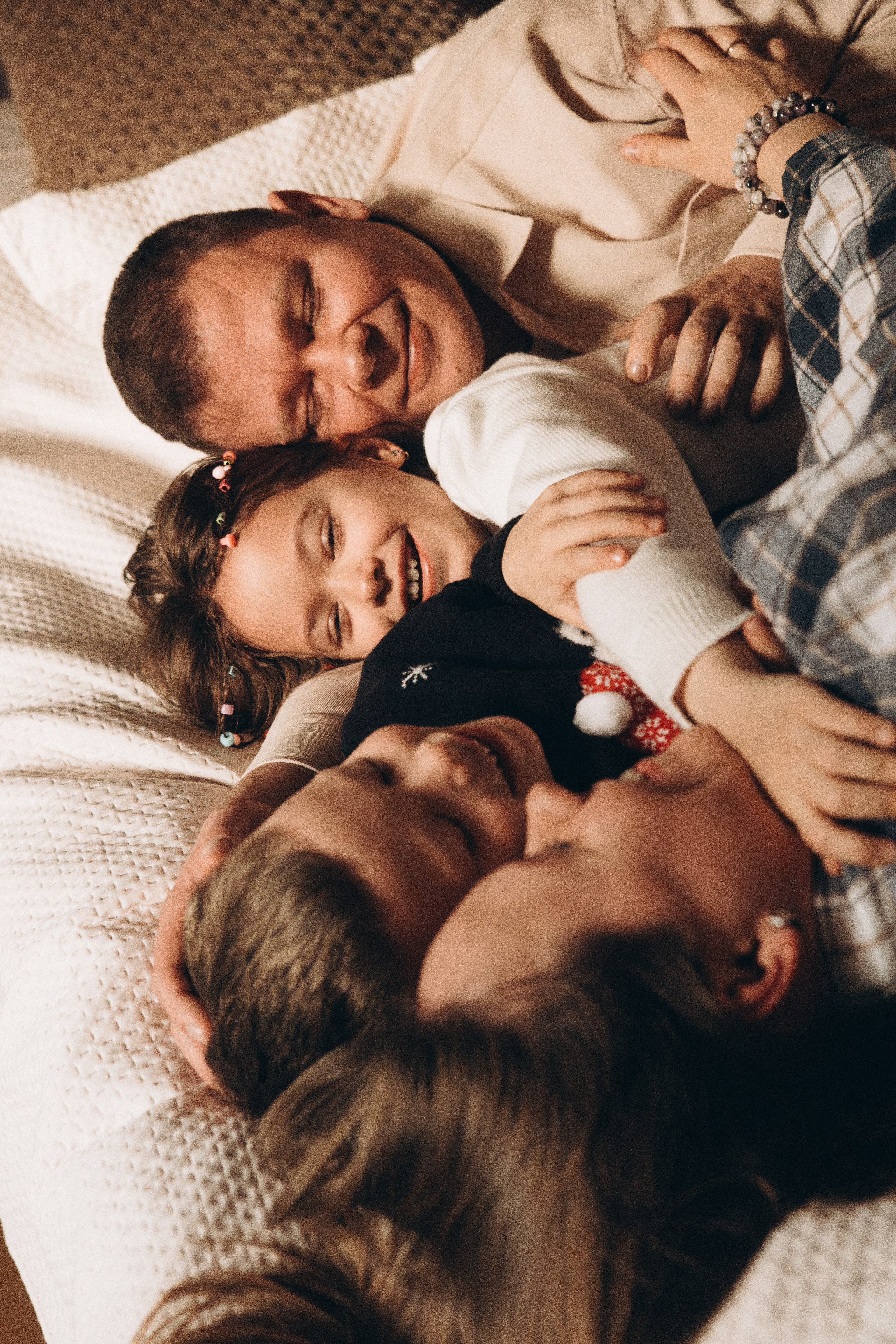 Домашняя Новогодняя фотосессия. Семейный, ньюборн фотограф, фотограф на роды в Москве, Виктория Тюльдюкова