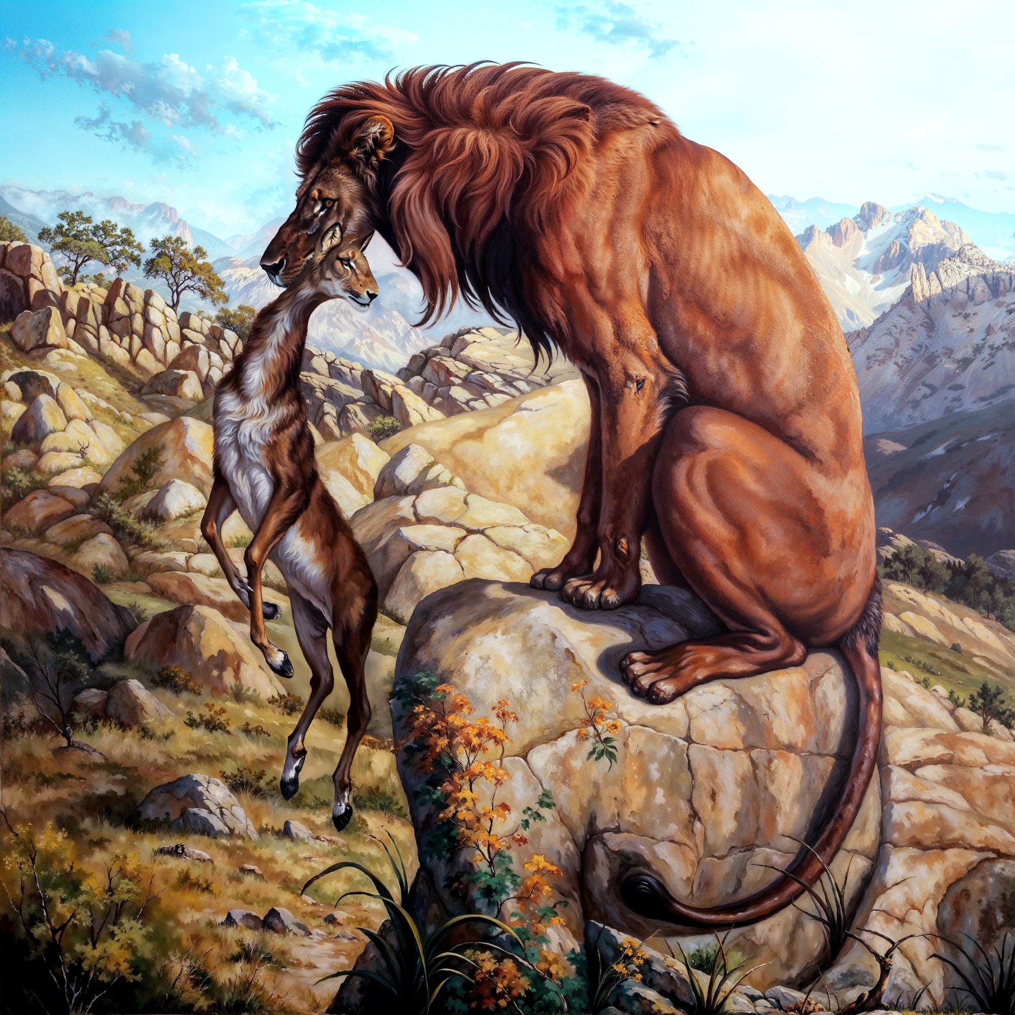 Лев и антилопа формируют лицо — оптический стиль Artush Voskanyan