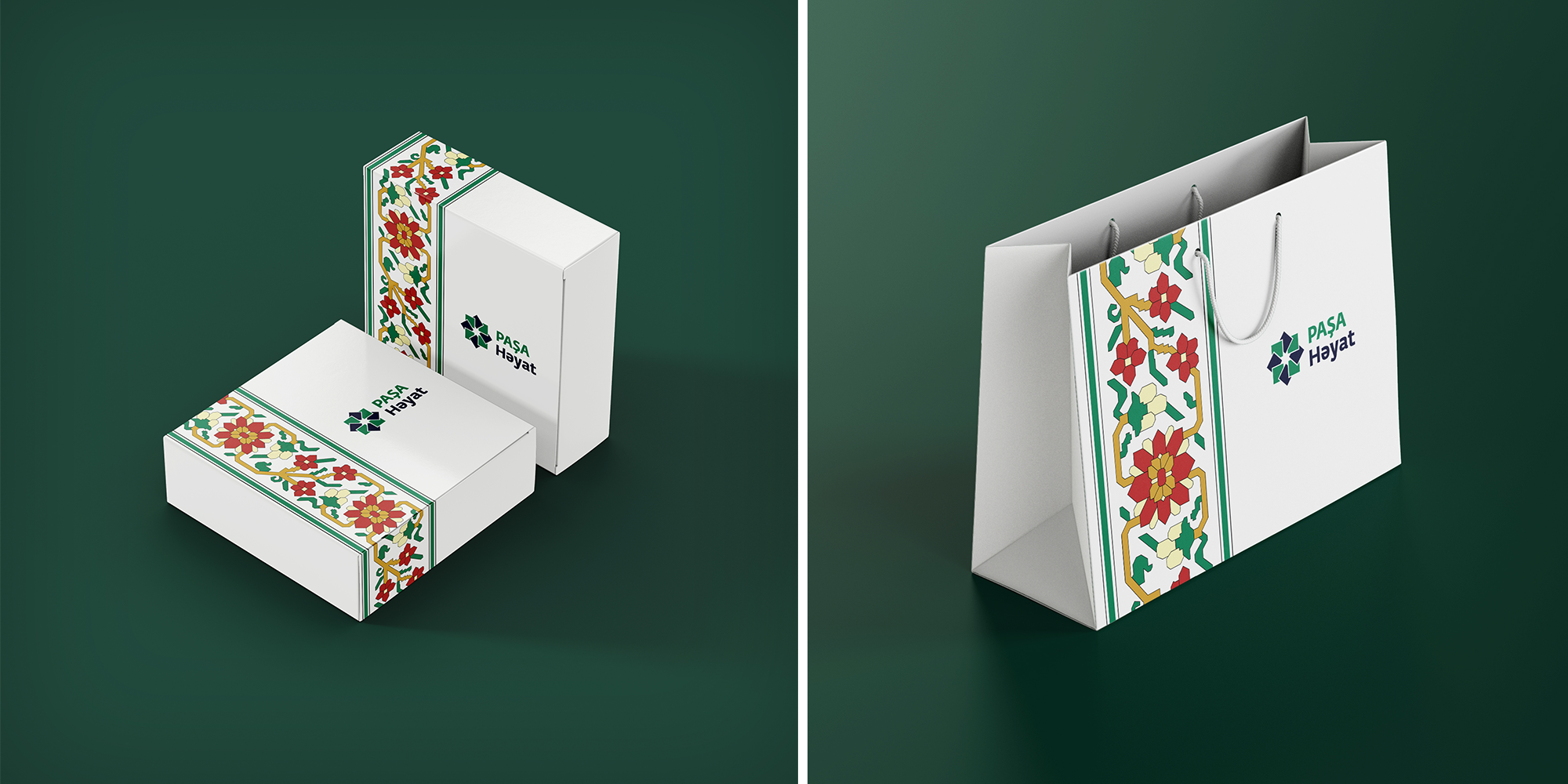 New year corporate gift packaging for the “Pasha Life” / ZILI. Design, illustration and painting