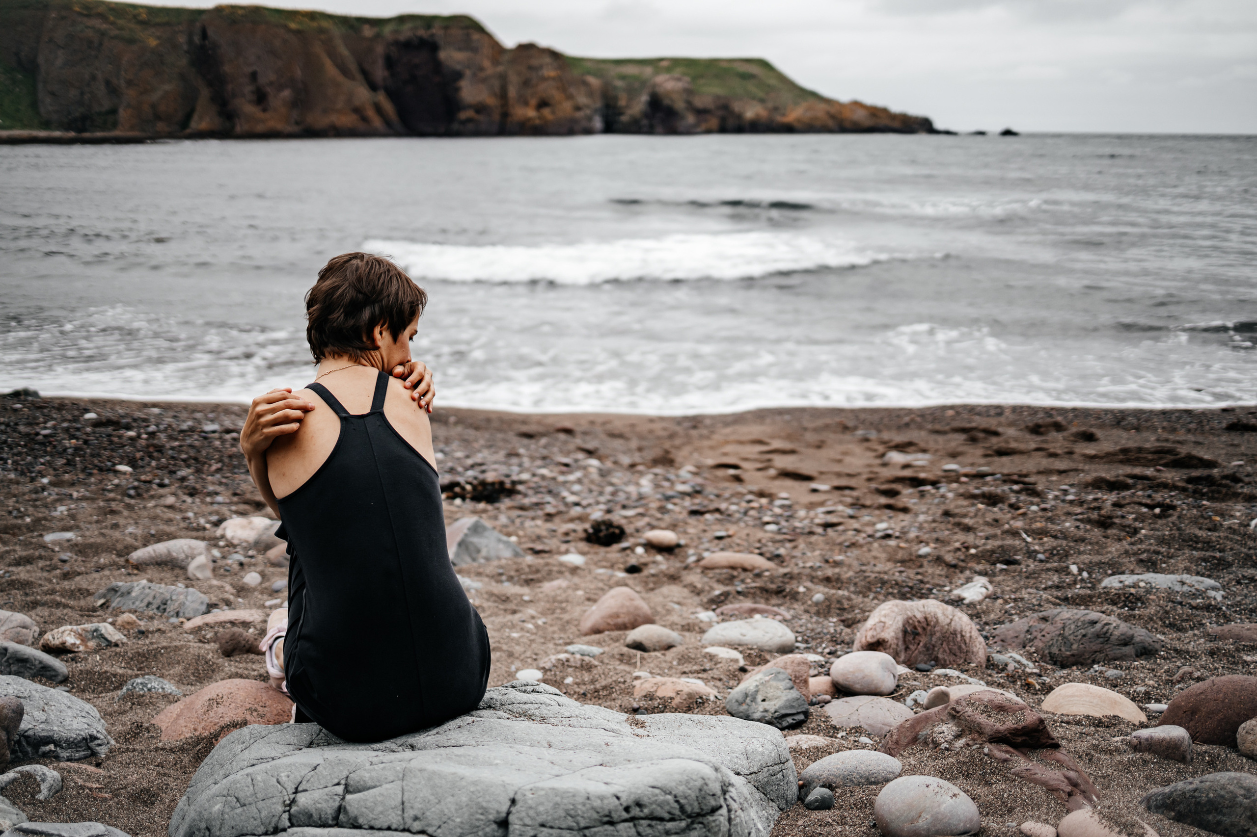Personal photoshoot in Dunnottar Castle Aberdeen UK. Family and kids photographer in Aberdeen UK Lyubov Popova