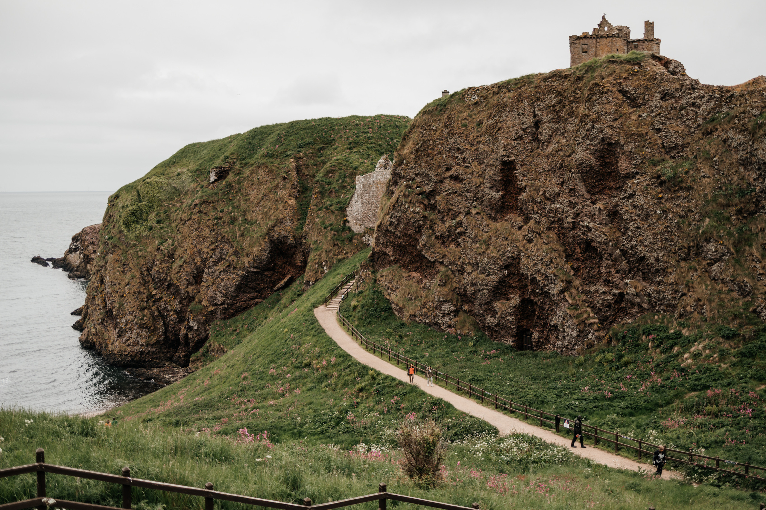 Personal photoshoot in Dunnottar Castle Aberdeen UK. Family and kids photographer in Aberdeen UK Lyubov Popova