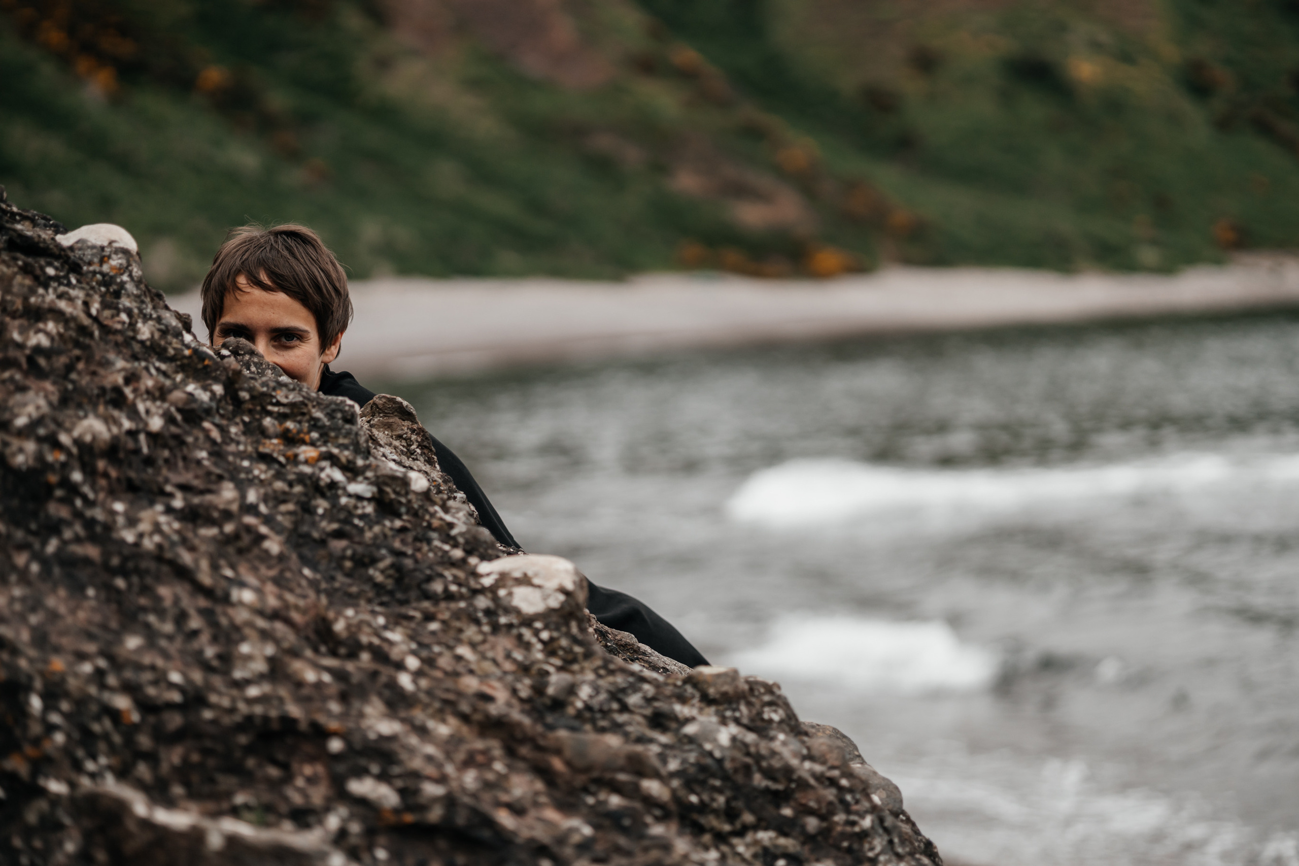 Personal photoshoot in Dunnottar Castle Aberdeen UK. Family and kids photographer in Aberdeen UK Lyubov Popova