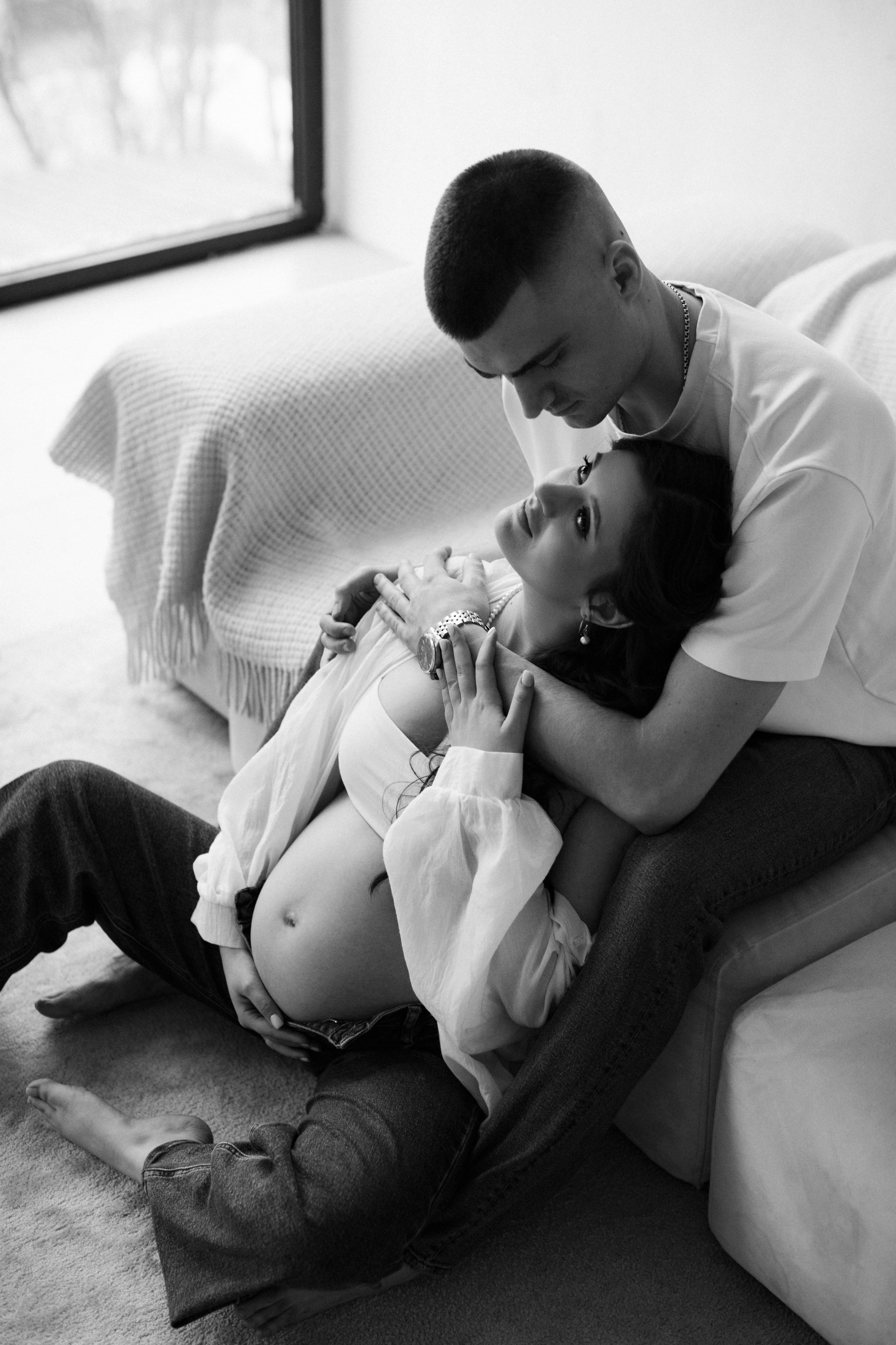 Анастасия. Уютная фотосессия беременности. Фотограф в Москве Ольга Сатони