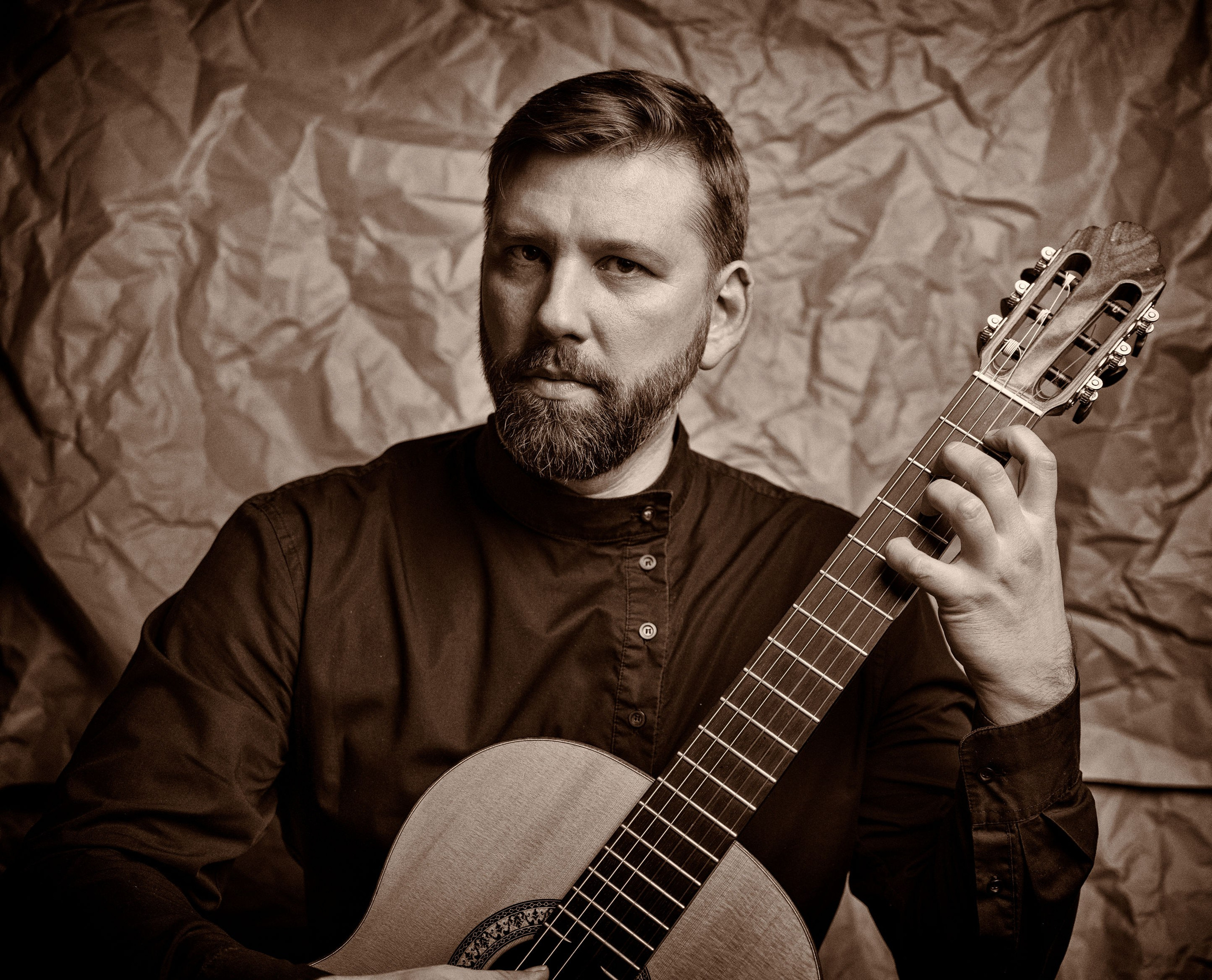 Фотосессия мужской портрет (гитара). Яростный фотолюбитель Vervie Vitoe