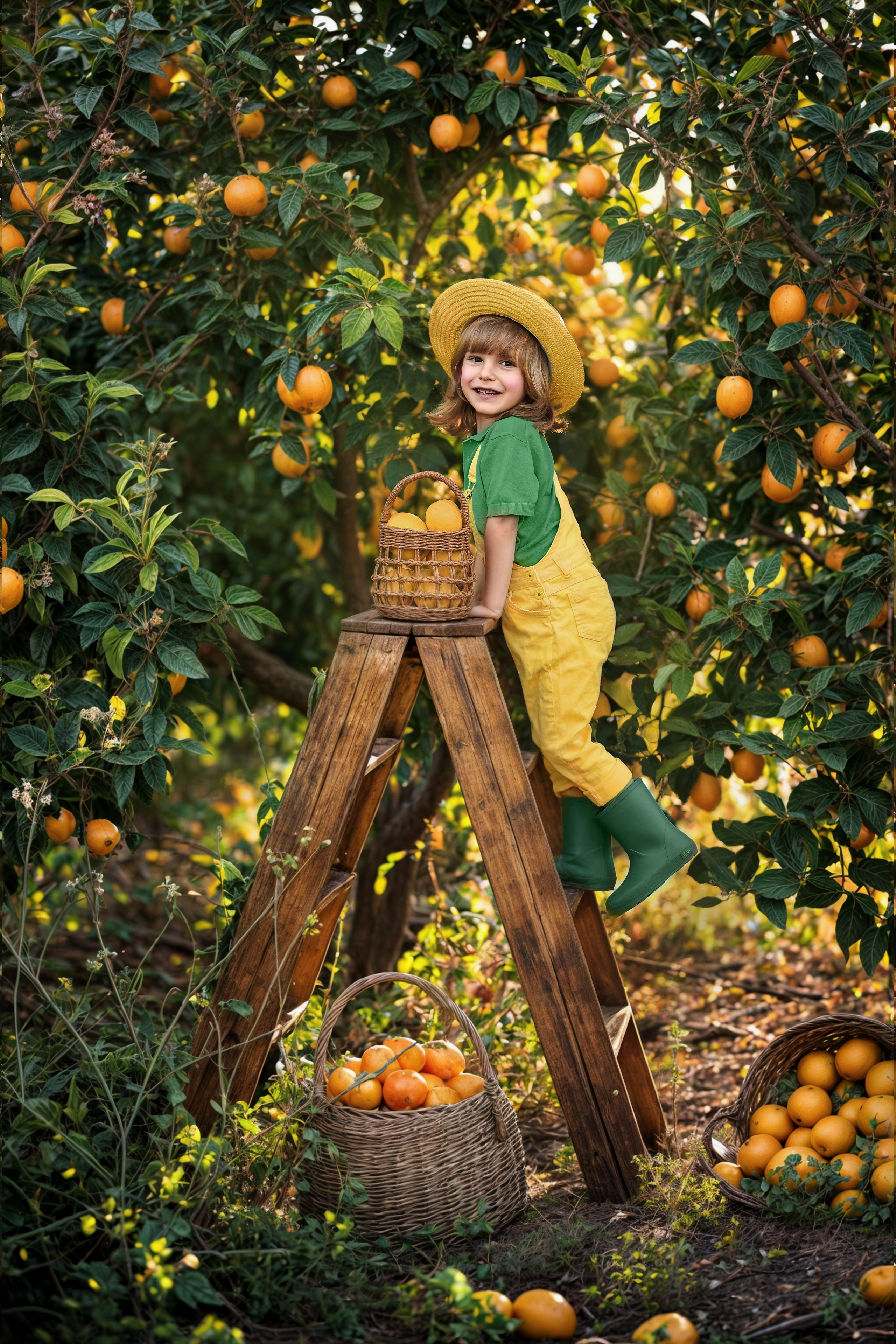 Potoshooting in lemon garden